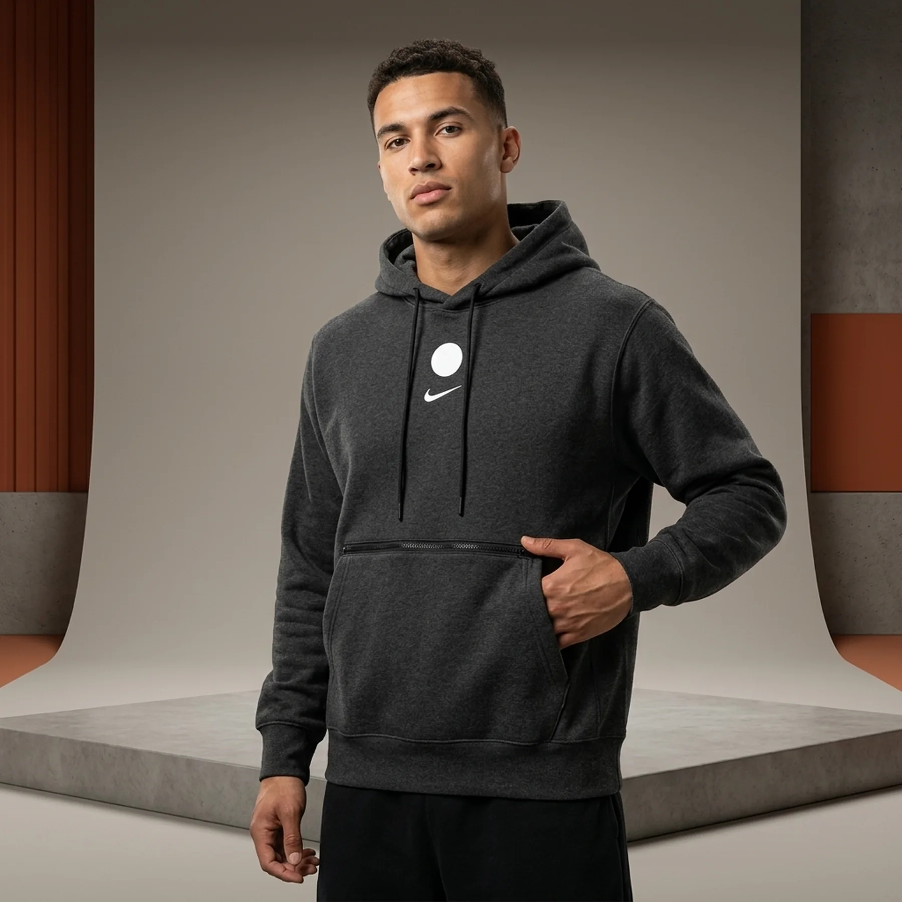 Бомбер чоловічий Nike Brooklyn Nets Courtside (DR9299-032)