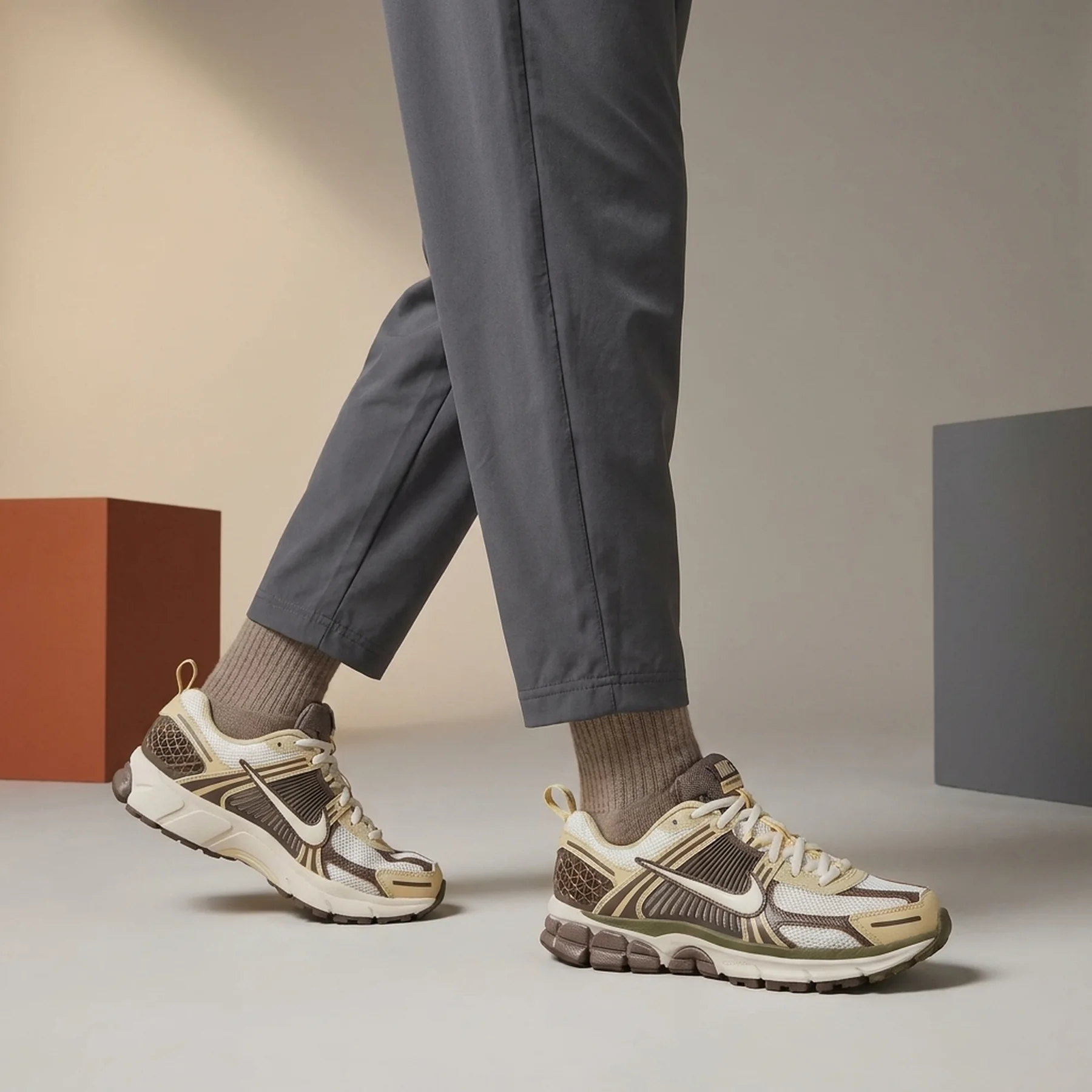 Кросівки жіночі Nike Vomero 5 GS 'Pale Ivory Mink Brown'