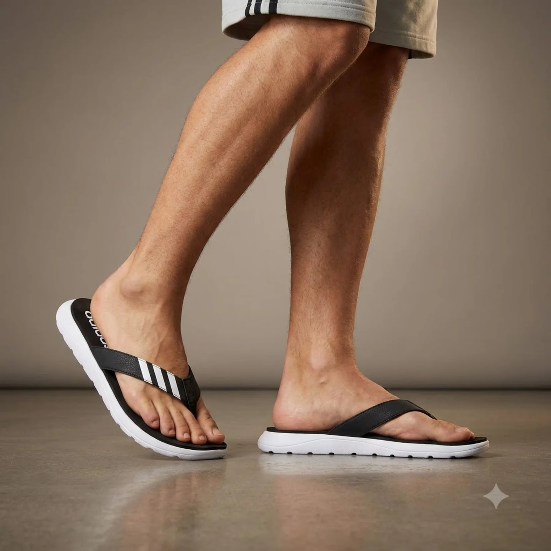 Тапочки чоловічі Adidas Comfort Flip Flop Black/White (EG2069)