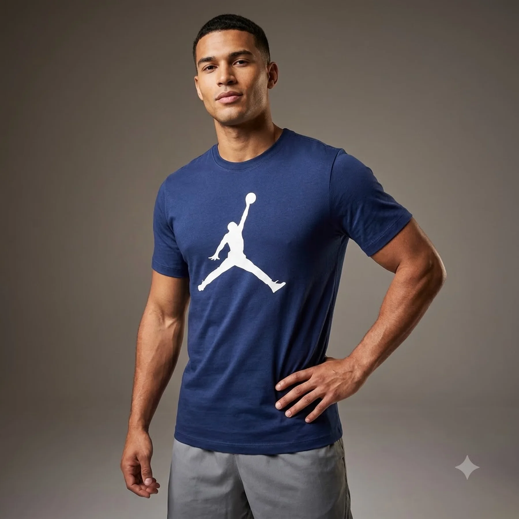 Футболка чоловіча Jordan Jumpman Ss Crew Blue (CJ0921-414)