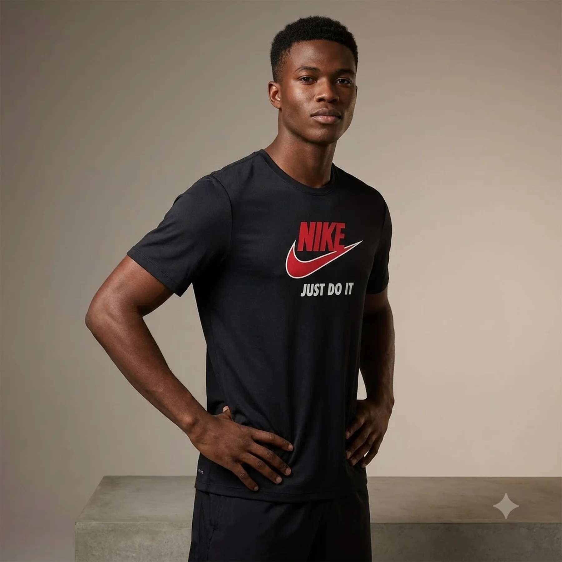 Футболка чоловіча Nike Dri-Fit Run Energy Ss Top Black (HJ4158-010)