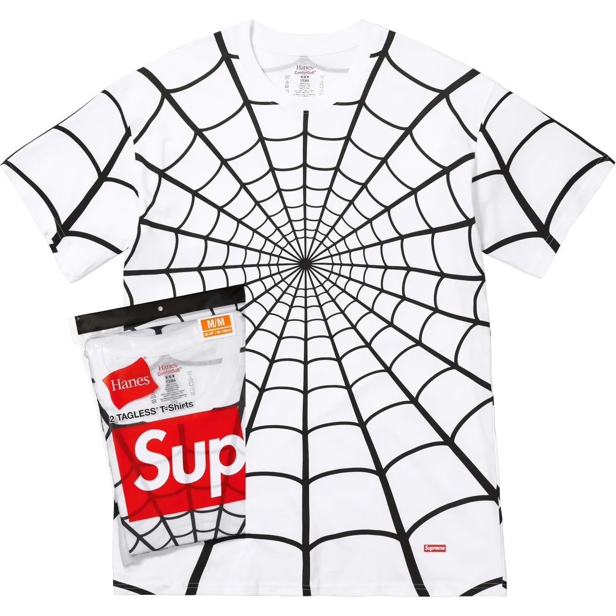 Футболки Supreme/Hanes Spider-Man Tagless Tees (2 Pack) 'White'