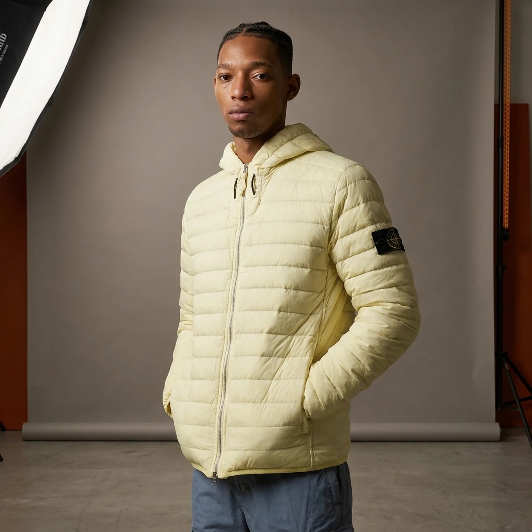 Пухова куртка Stone Island на блискавці