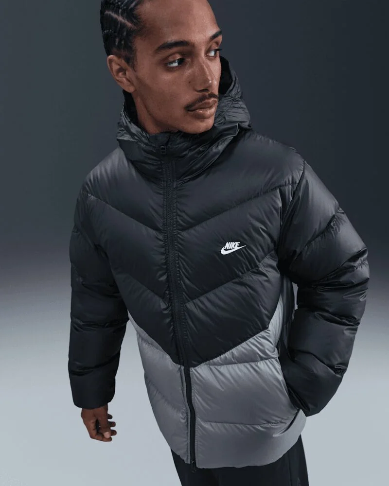 Пуховик мужской Nike Nk Windrunner Stmnt Dwn Jkt Grey