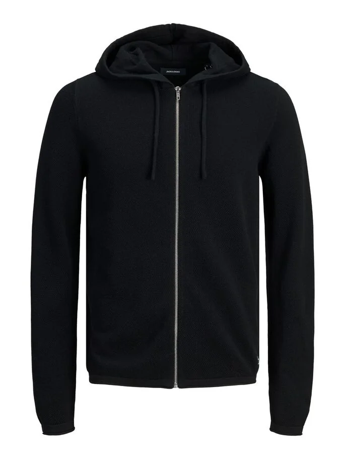 Пуловер JJEHILL KNIT CARDIGAN NOOS 12190154-Black Jack & Jones S Чорний