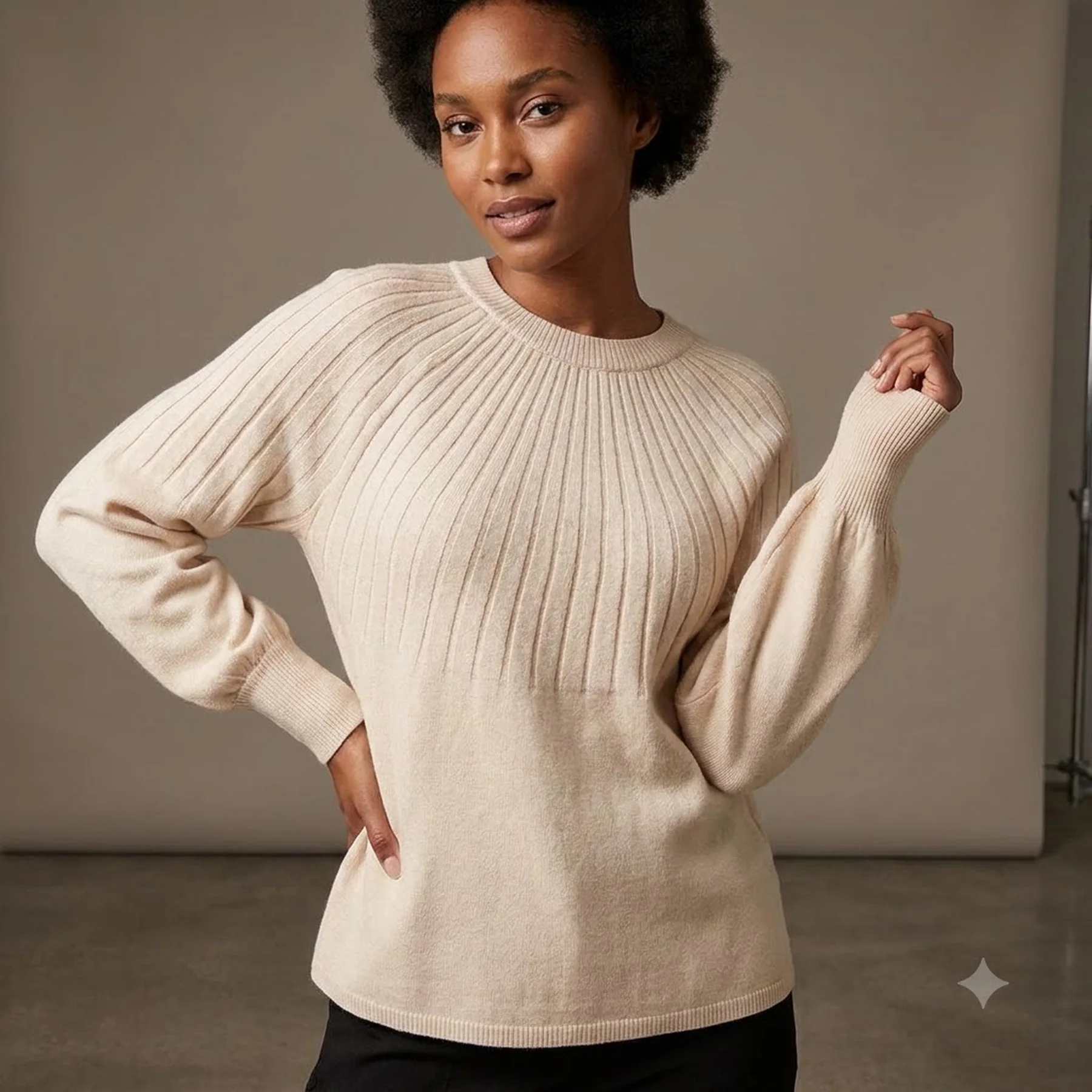 Пуловер ONLAMALIA L/S PULLOVER CC KNT 15219325 Pumice Stone ONLY L Бежевий