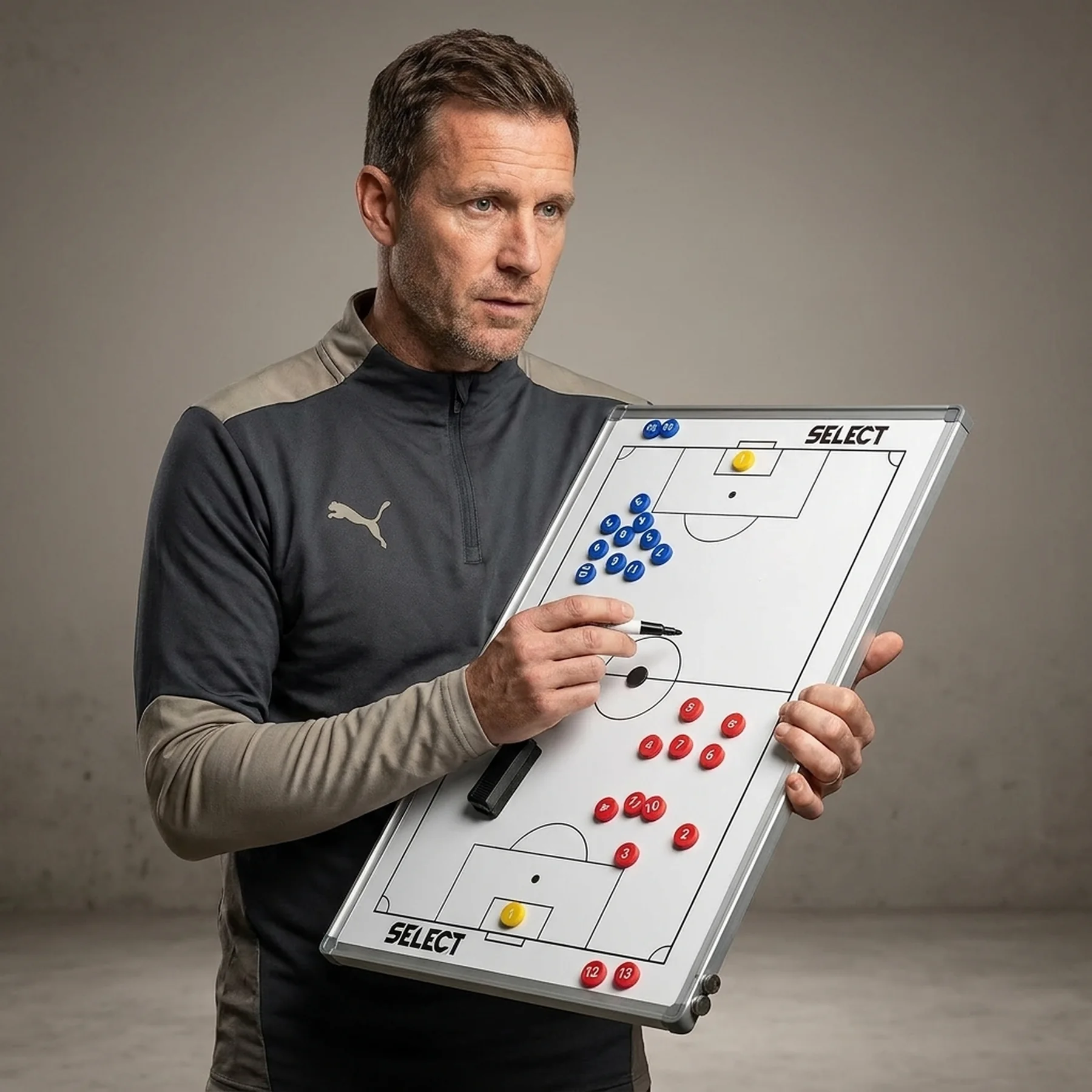 Тактична дошка Select Tactics Board Football білий Уні 60х90см
