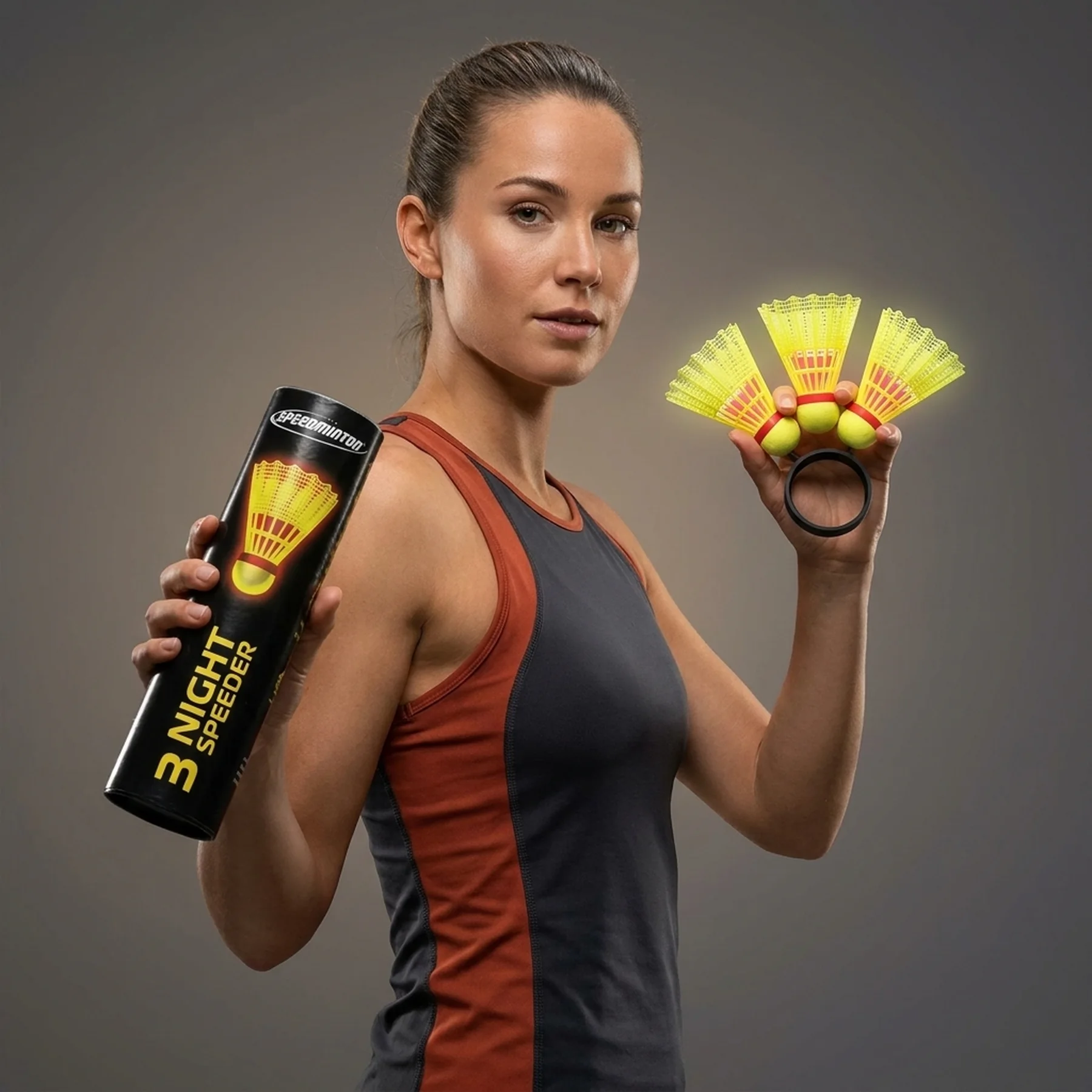 Набір воланів Speedminton Tube Nightpack 3 шт