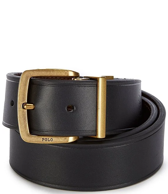Ремінь чоловічий Polo Ralph Lauren Metal Buckle Reversible Leather Belt