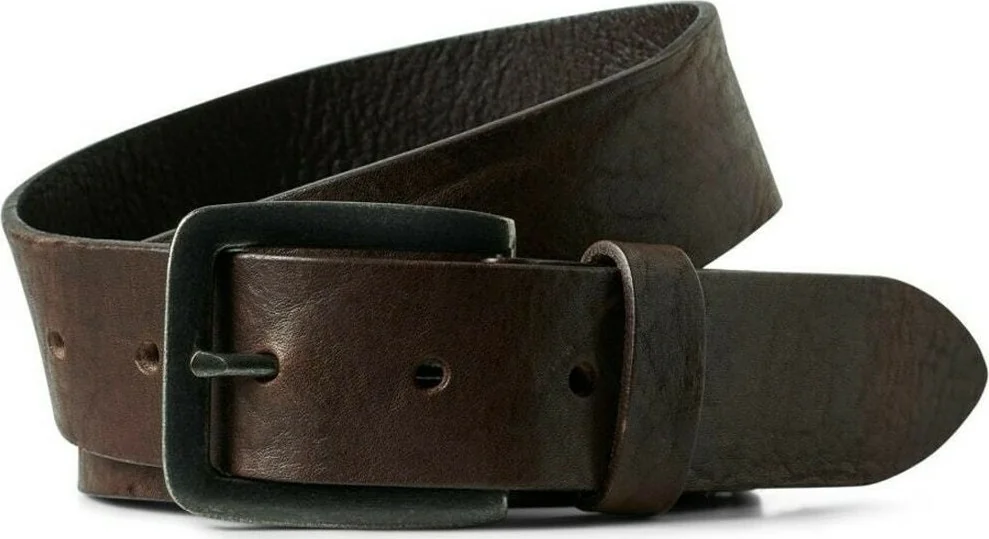 Ремінь JACVICTOR LEATHER BELT NOOS 12152757-Black Coffee Jack & Jones 105 Темно-коричневий — Ремені