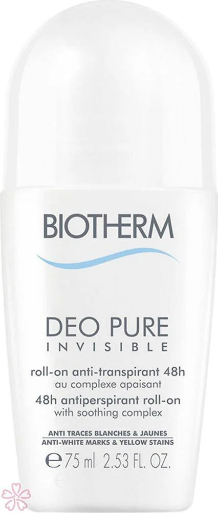 Роликовый дезодорант Biotherm Deo Pure Invisible 48Н 75 мл