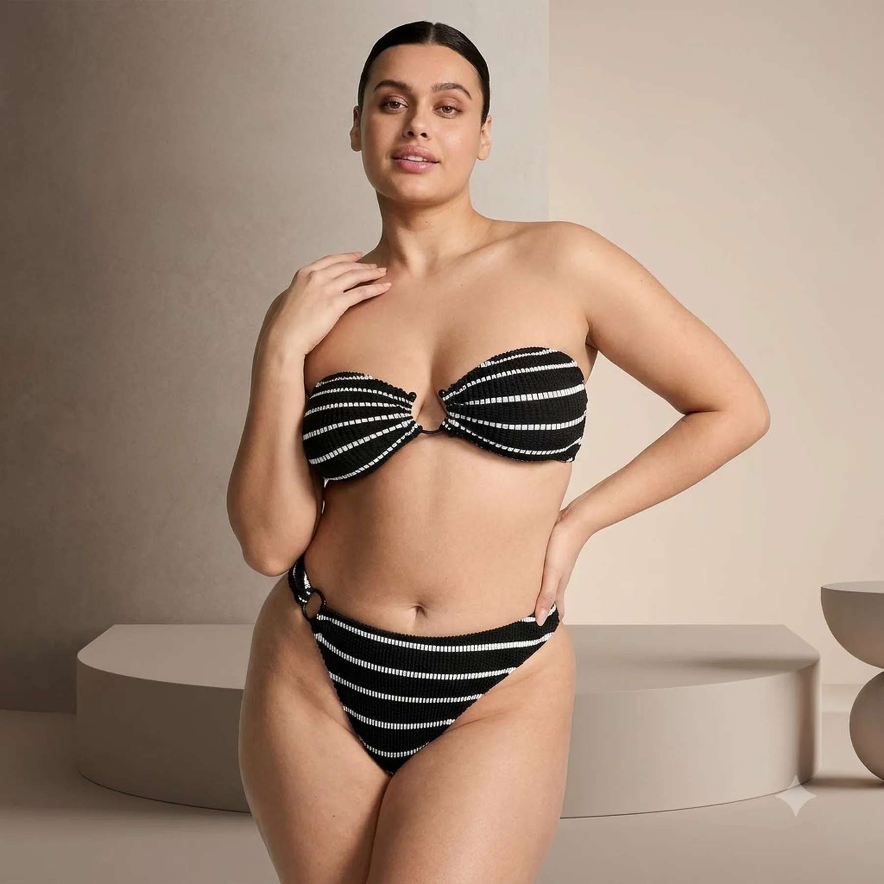 Роздільний купальник із жатої тканини Victoria's Secret топ та плавки бікіні 1159857714