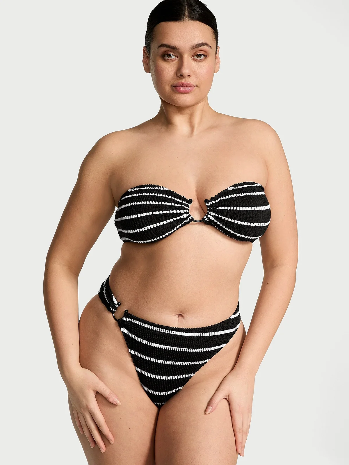 Роздільний купальник із жатої тканини Victoria's Secret топ та плавки бікіні 1159857714