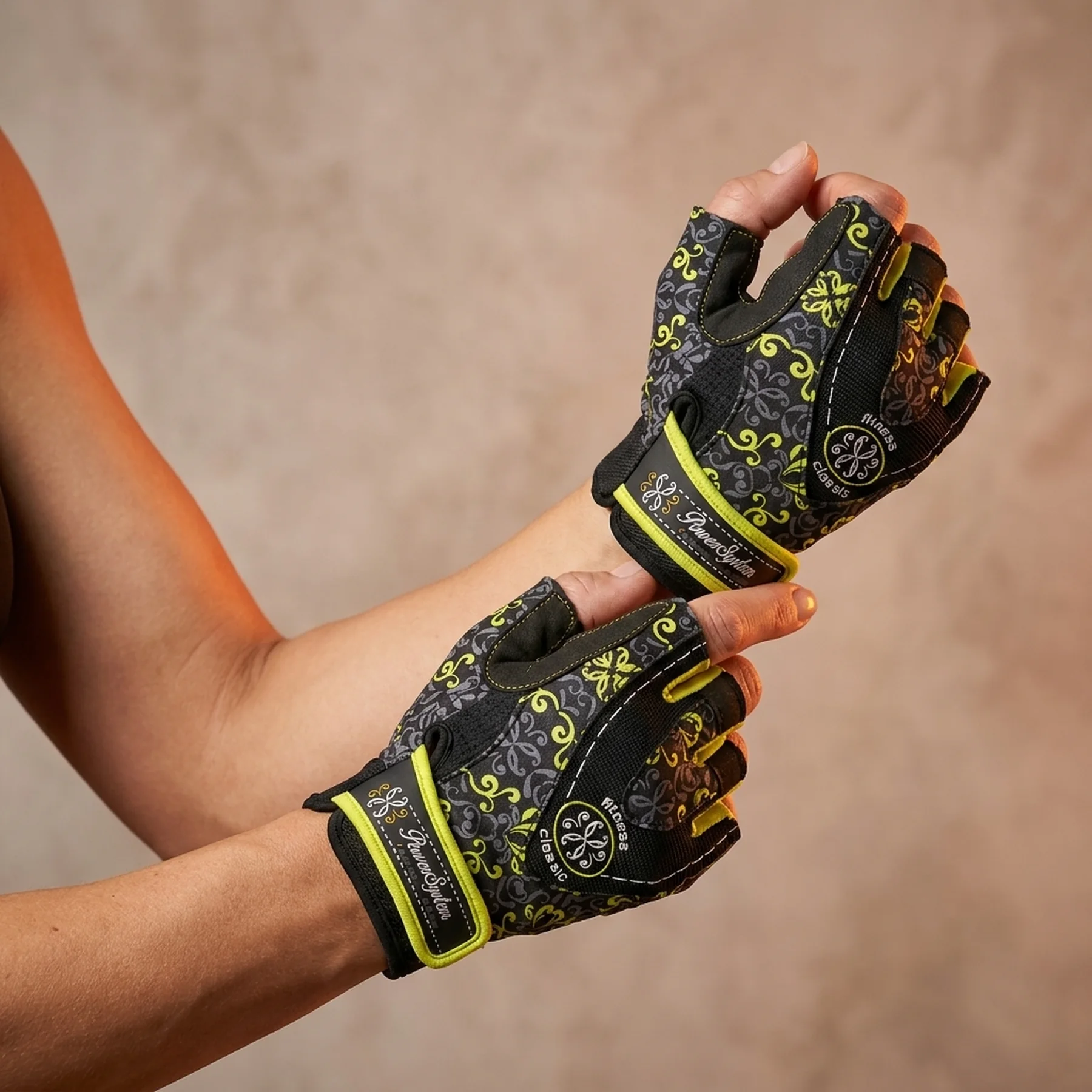 Рукавички для фітнесу Power System PS-2910 Classy Жіночі Yellow XS