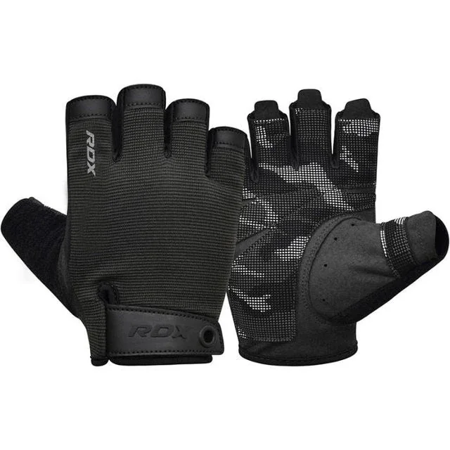 Рукавички для фітнесу RDX T2 Half Black PLUS-S