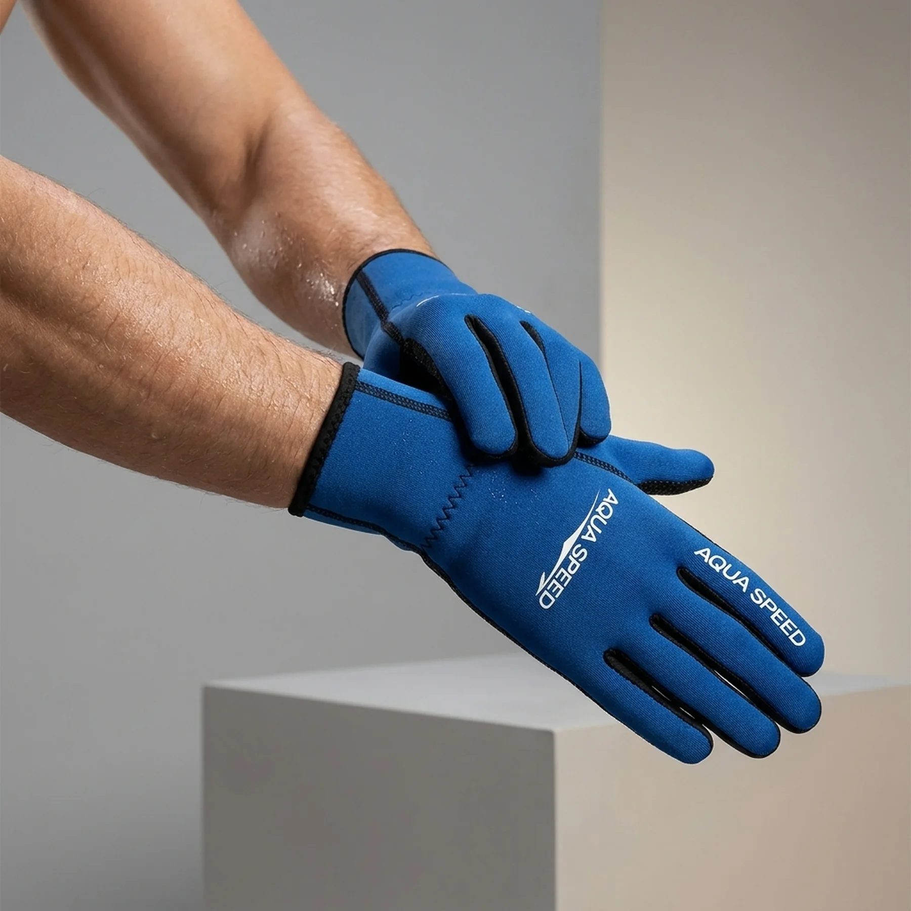 Рукавички для плавання Aqua Speed NEOPREN GLOVES 6090 синій Уні M 20,5х16см