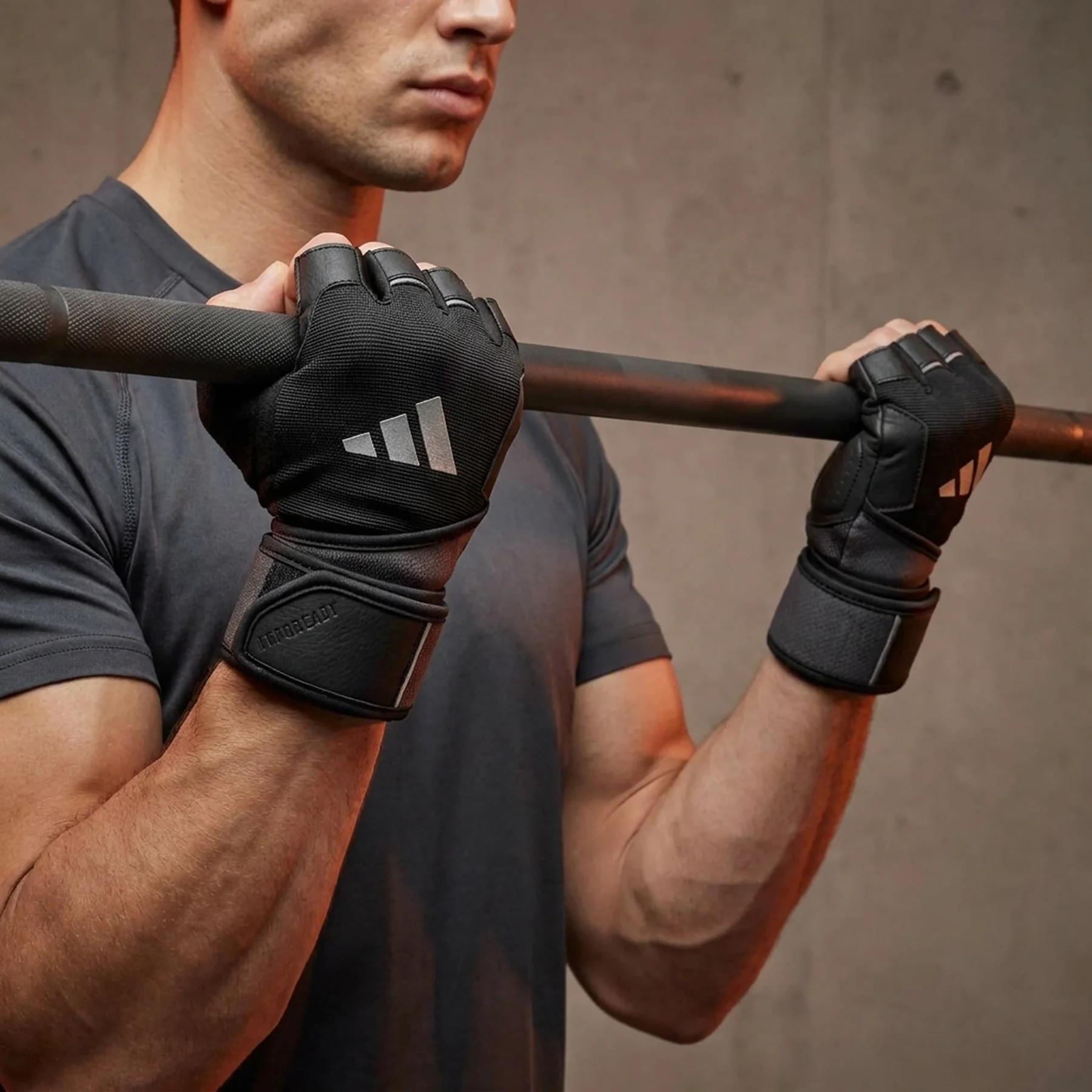 Рукавички для тренінгу Adidas Wrist Wrap Training Gloves чорний Уні XL