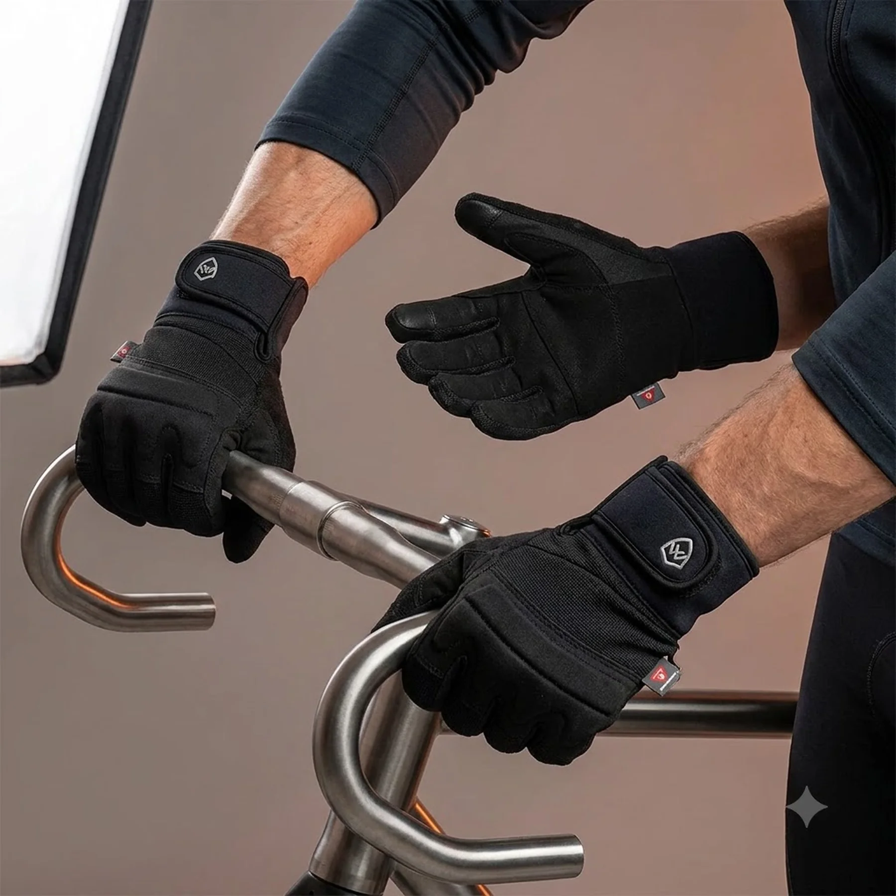 Рукавички водонепроникні Dexshell Arendal Biking Gloves V 2.0, p-p M, зимові, чорні