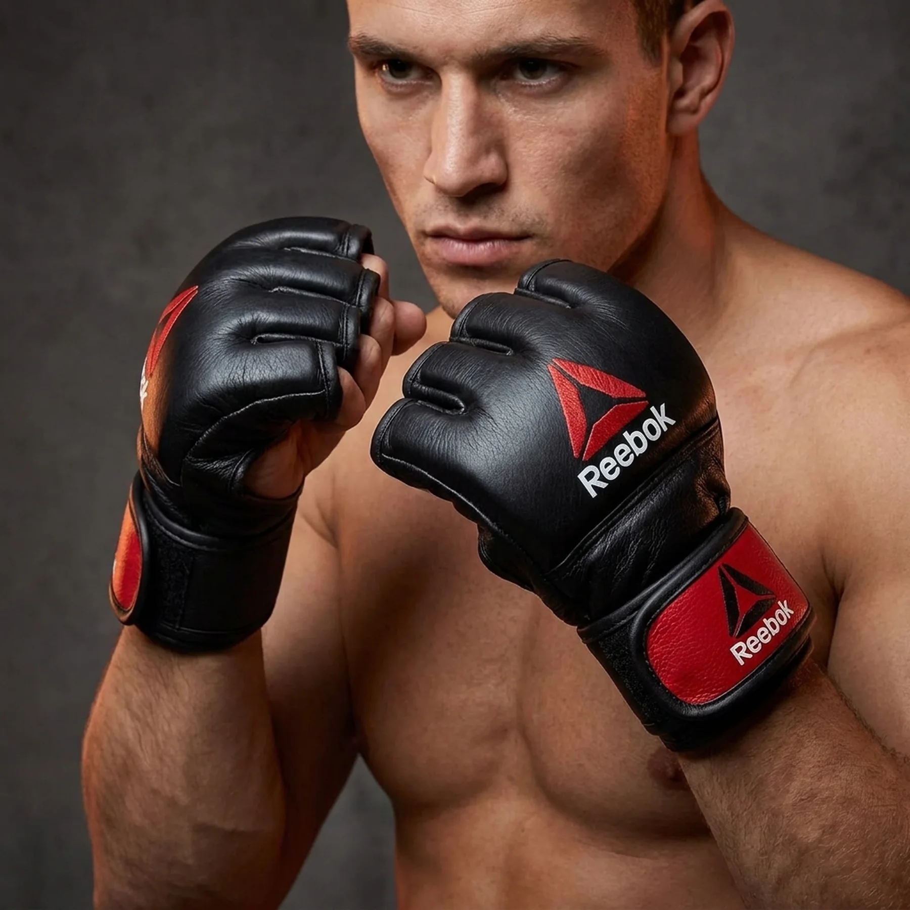 Рукавиці для тренінгу Reebok Mma Gloves Leather (RSCB-10310RDBK)