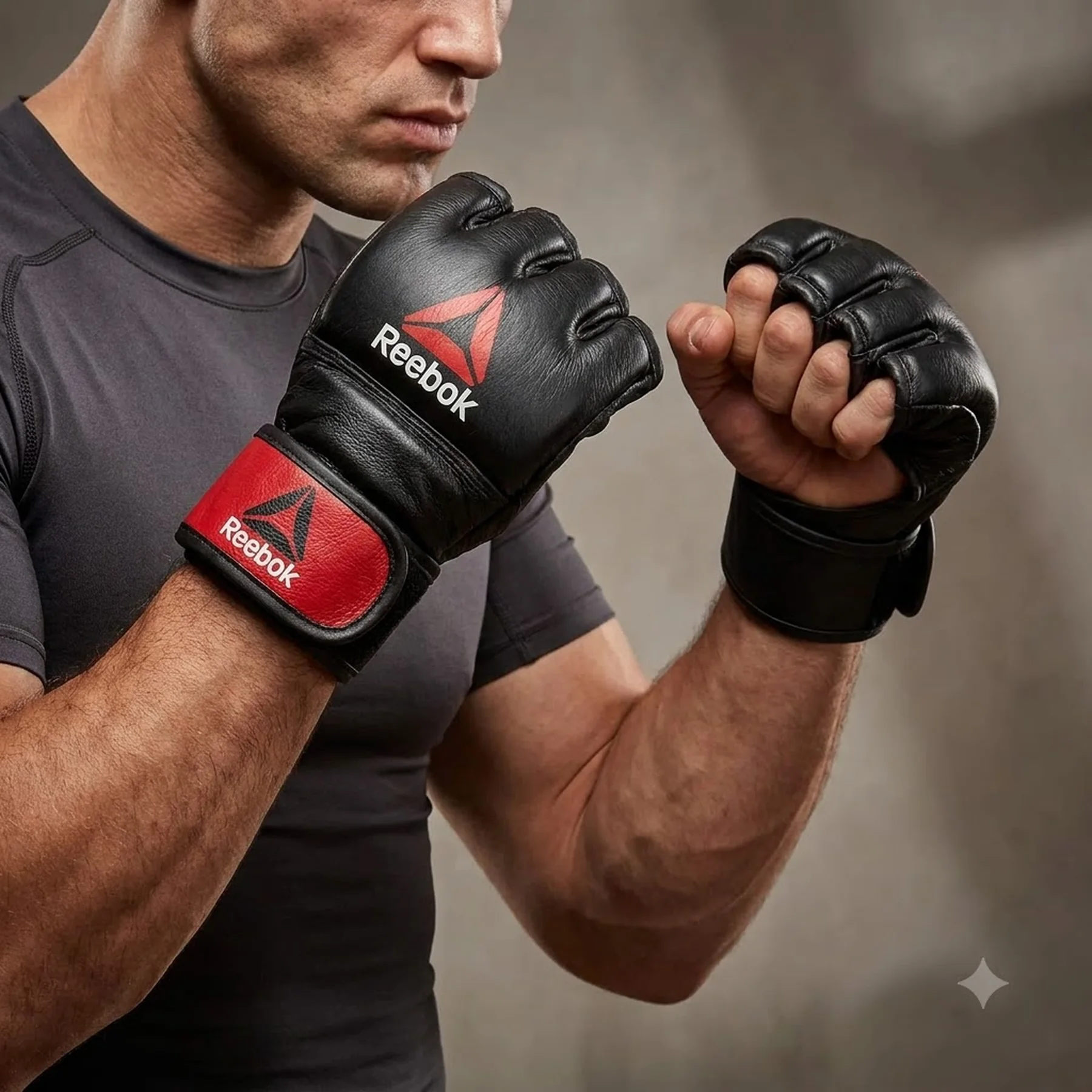 Рукавиці для тренінгу Reebok Mma Gloves Leather (RSCB-10320RDBK)