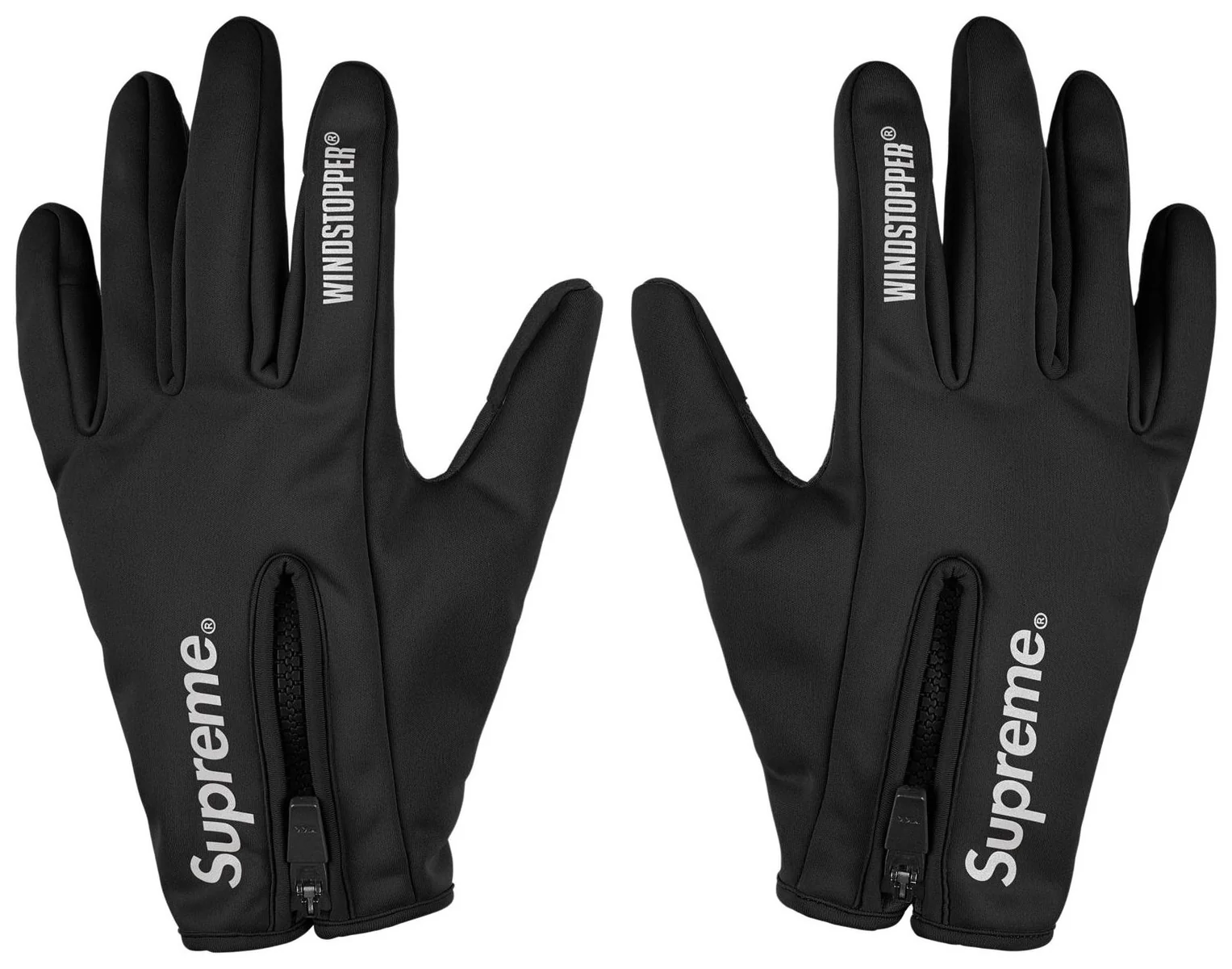 Рукавиці Supreme Windstopper Zip Gloves 'Black' L