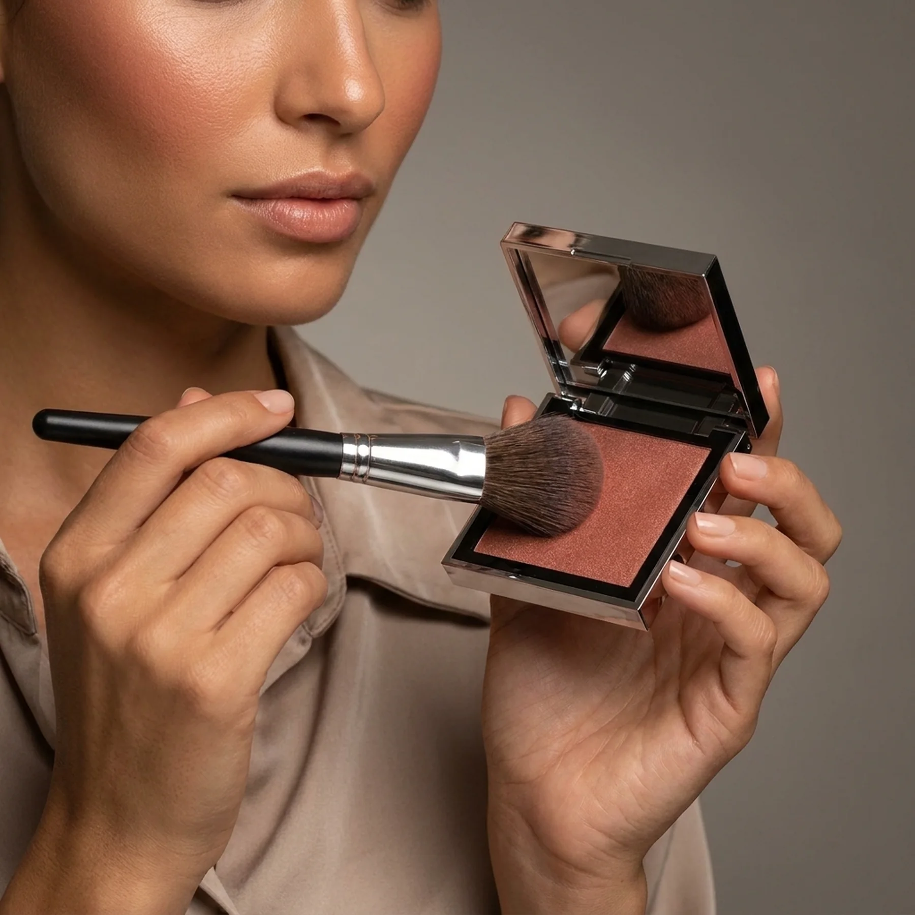 Румяна-бронзер MESAUDA Blush and bronzer Skin Mate 8 г 101 Feeling Yourself