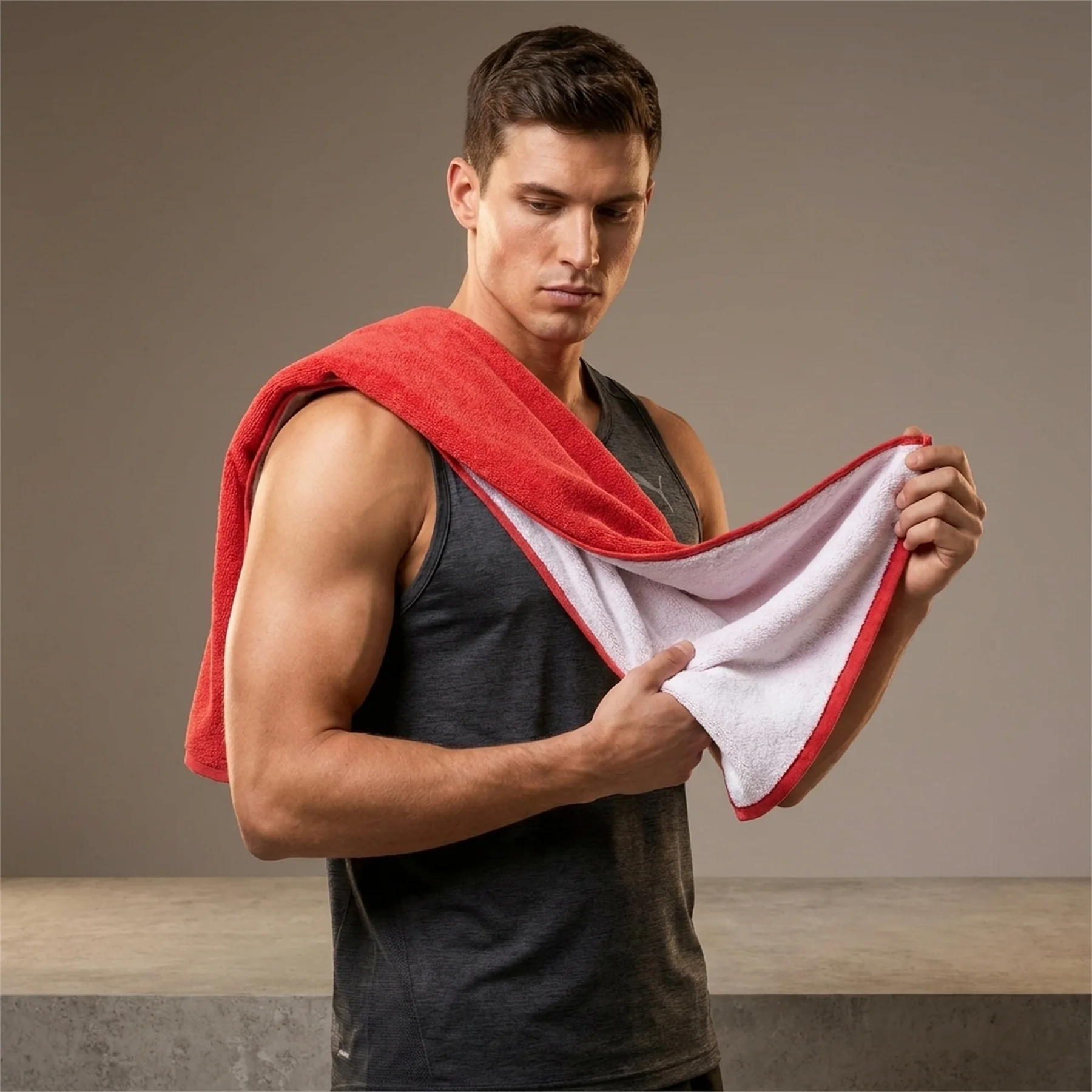 Рушник Puma TEAM Towel Large червоний Уні 70x140 см