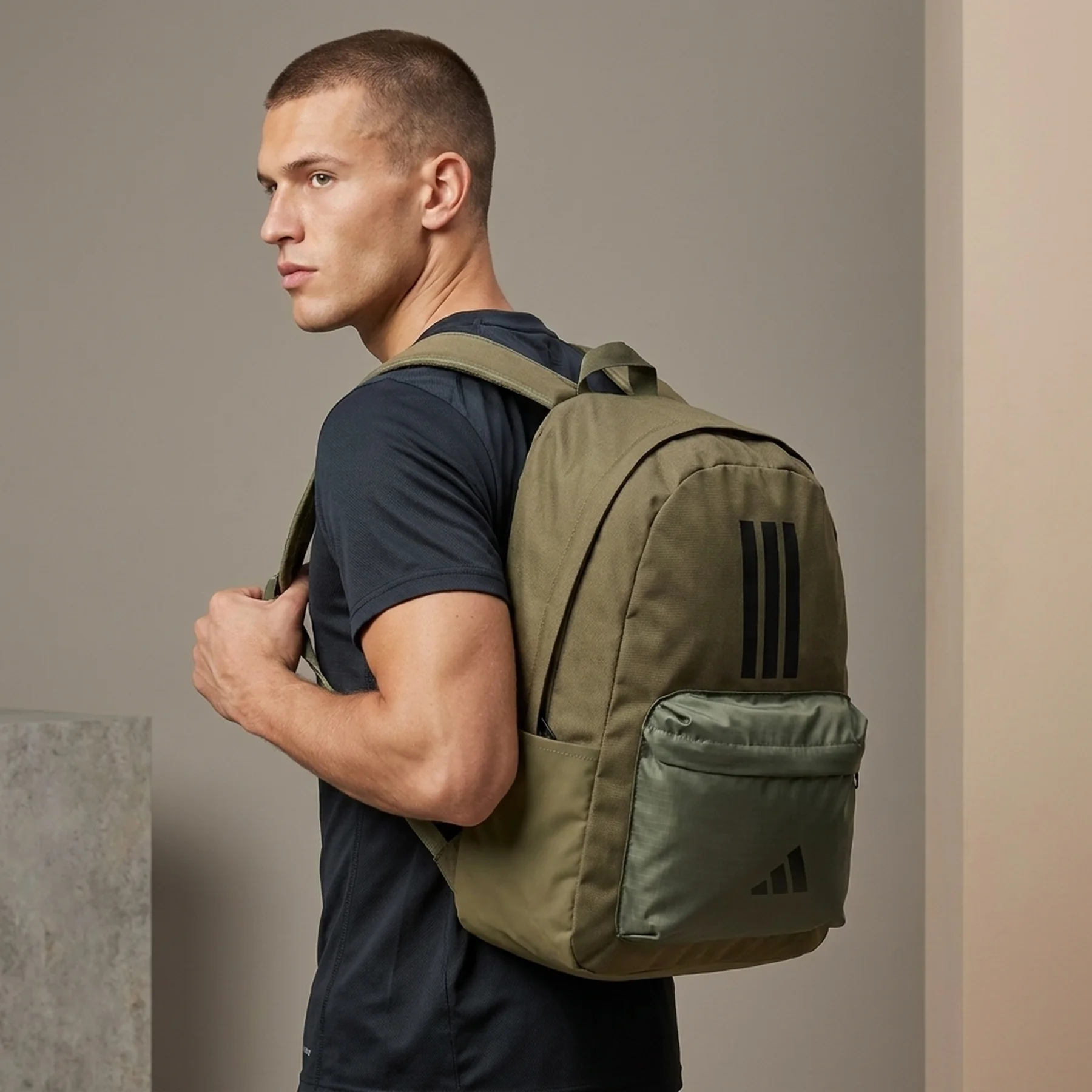 Рюкзак Adidas CLSC BARS 3S 27,5L коричневий, чорний Уні 15х31х44 см