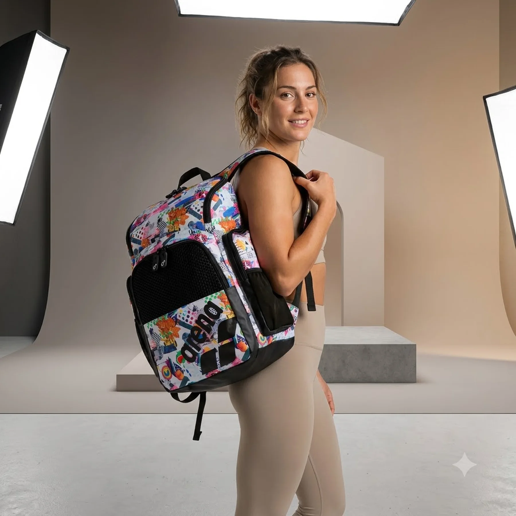Рюкзак Arena ONE GO BACKPACK AO 35L мультиколор 46 х 38 х 23 см (010230-101)