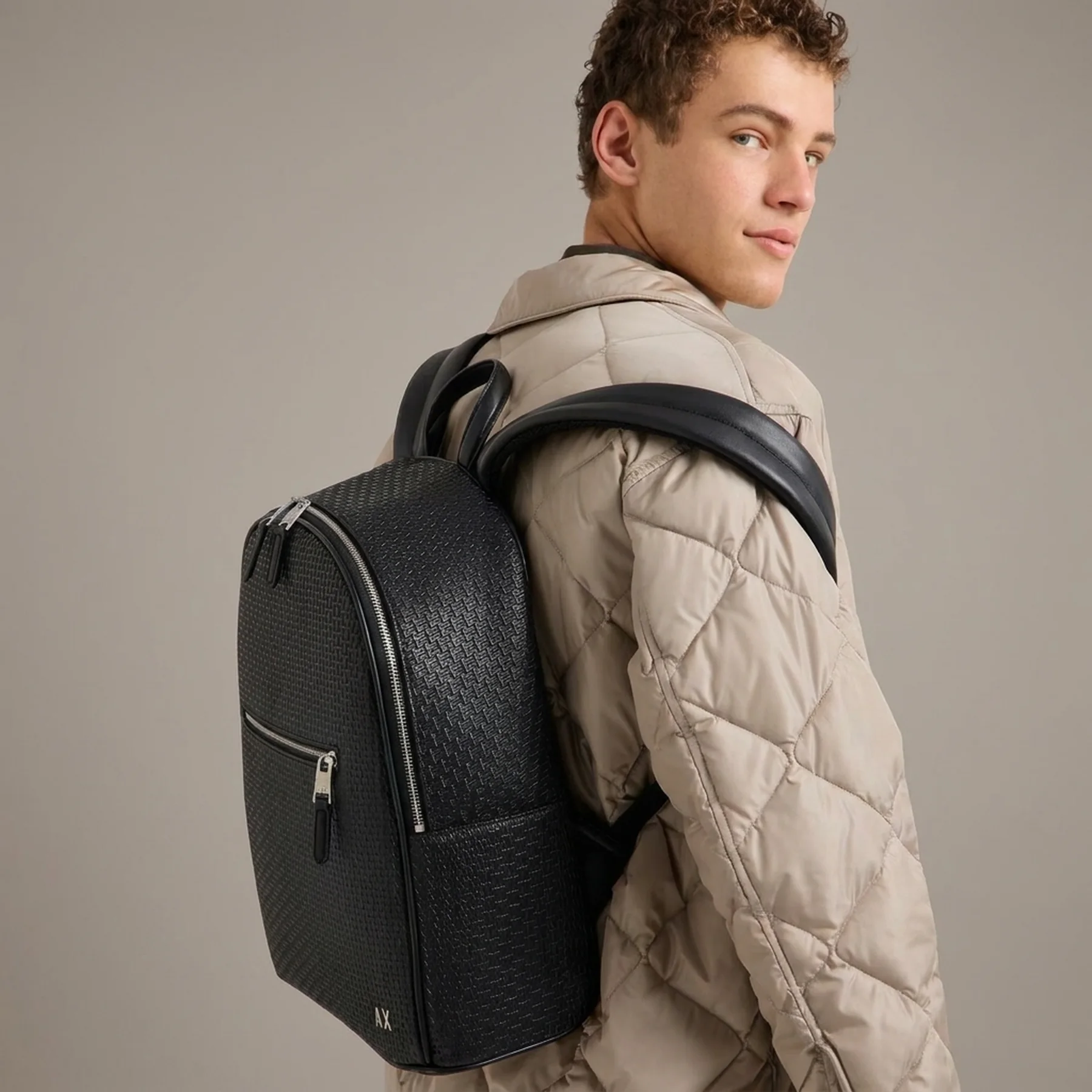 Рюкзак Armani Exchange з логотипом 1159831289 (Чорний One size)