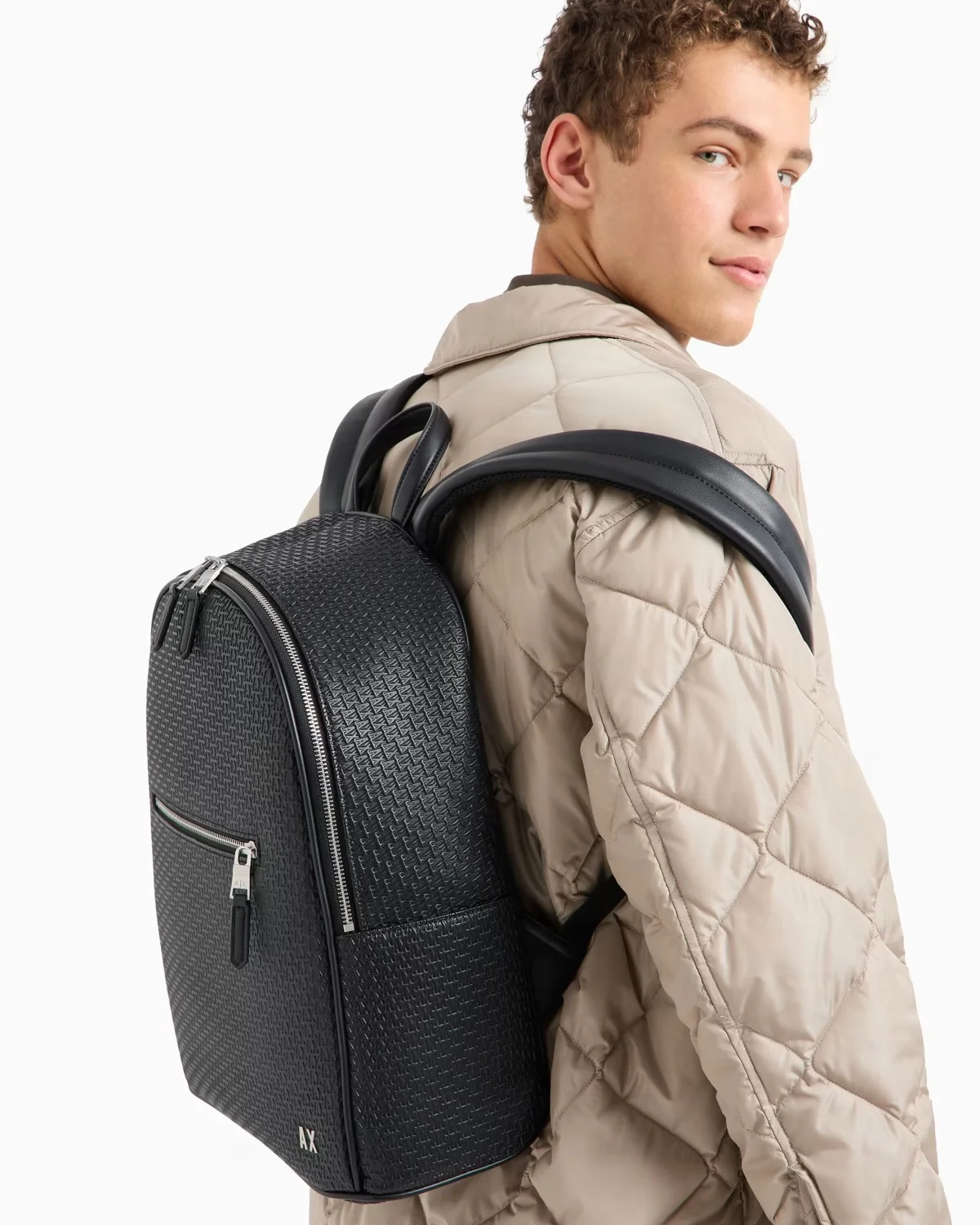Рюкзак Armani Exchange з логотипом 1159831289 (Чорний One size)