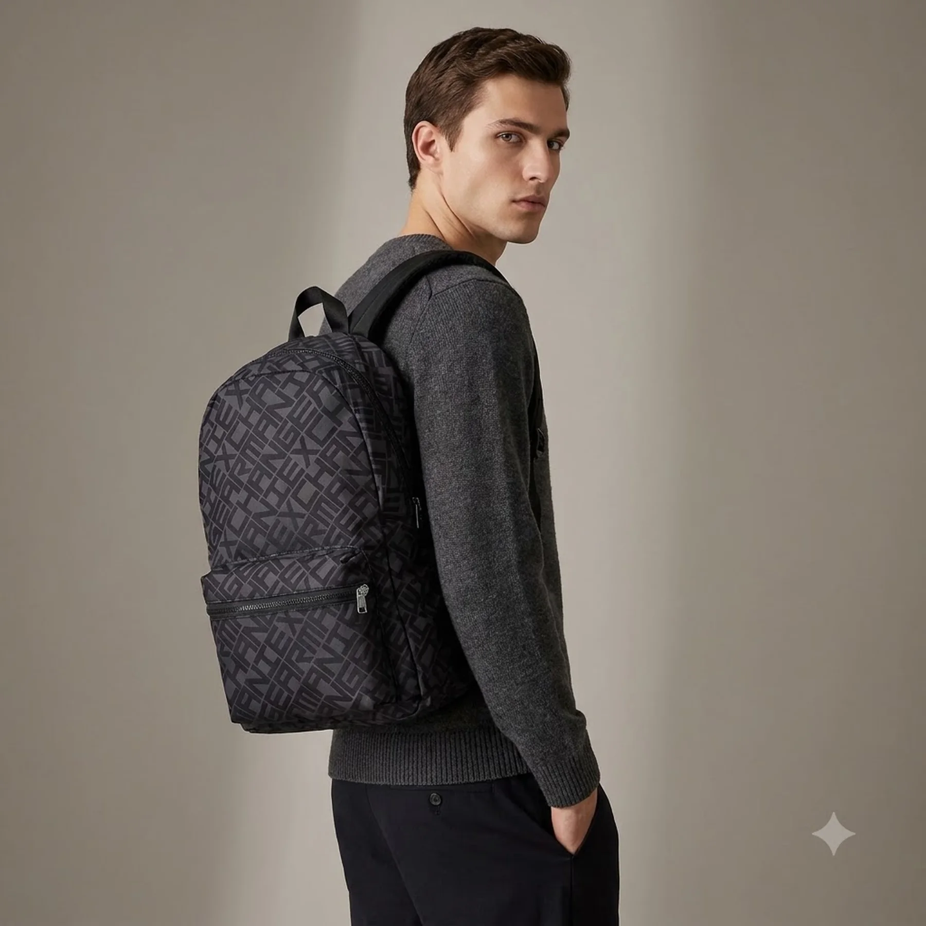 Рюкзак Armani Exchange з логотипом 1159841248 (Чорний One size)