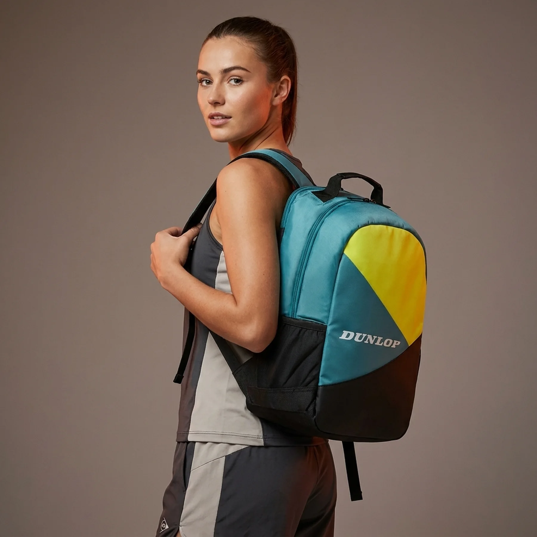 Рюкзак Dunlop Tac SX club backpack teal/black/yellow