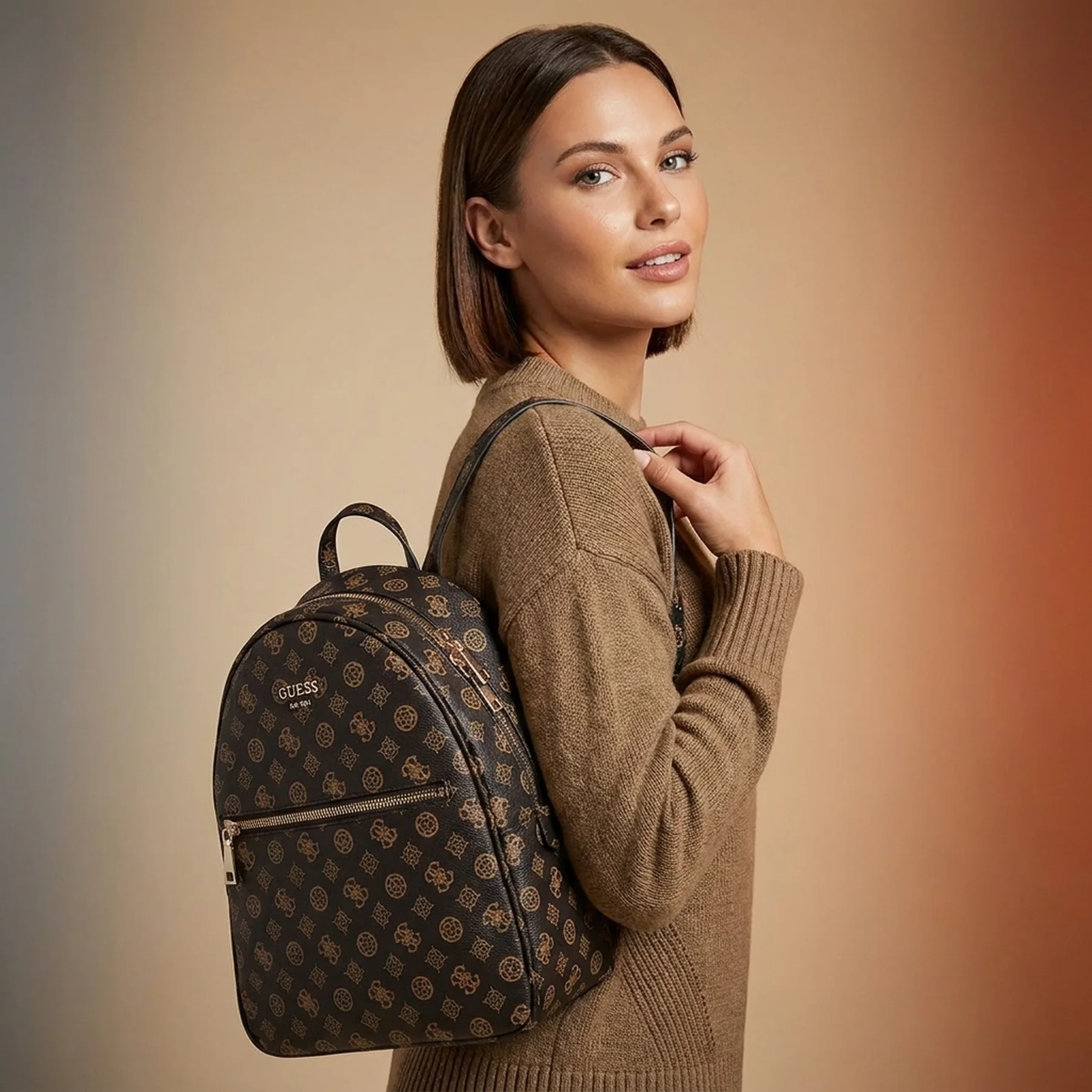 BACKPACK GUESS brown