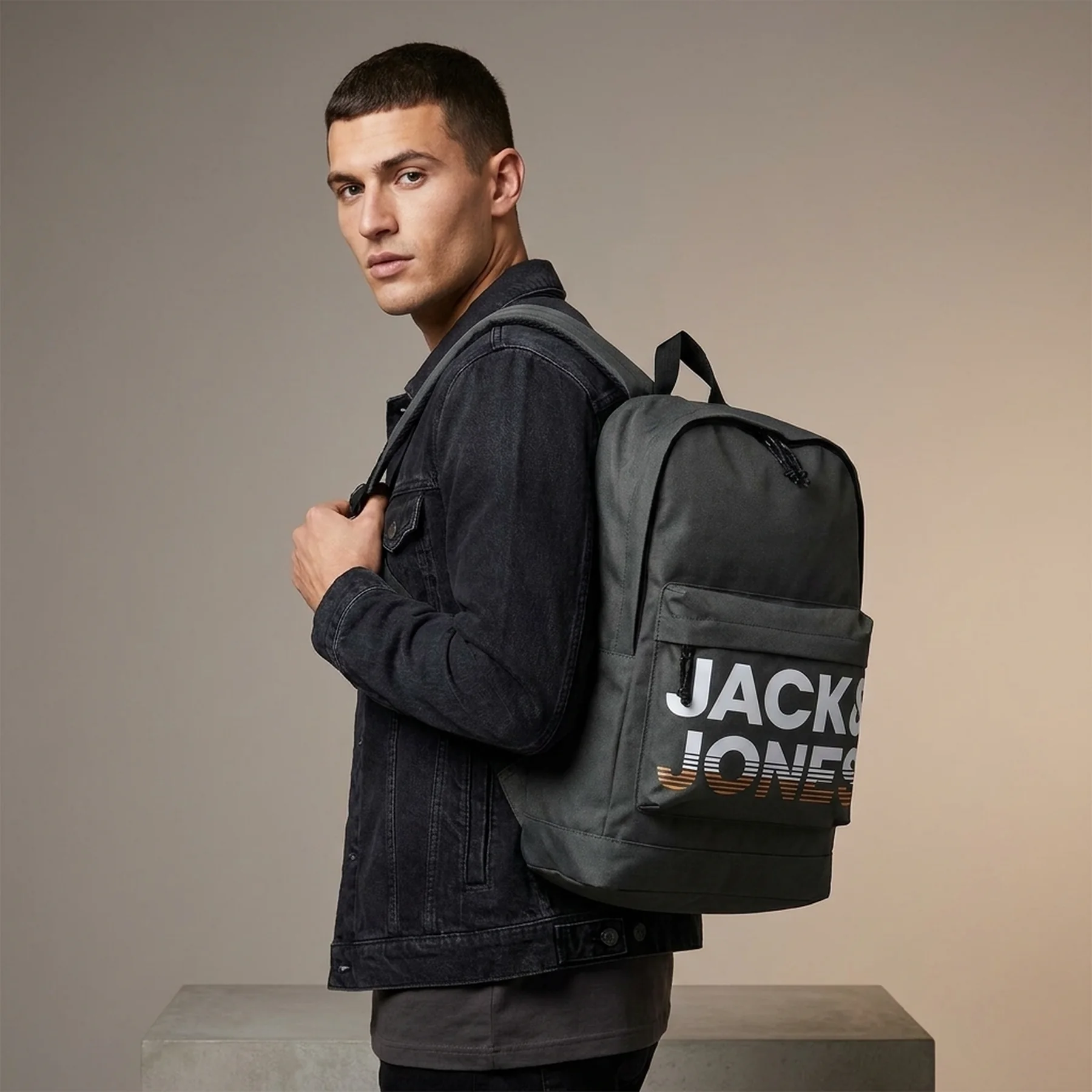 Рюкзак JACCROSS BACKPACK 12193444-Forest Night Jack & Jones ONE SIZE Темно-сірий