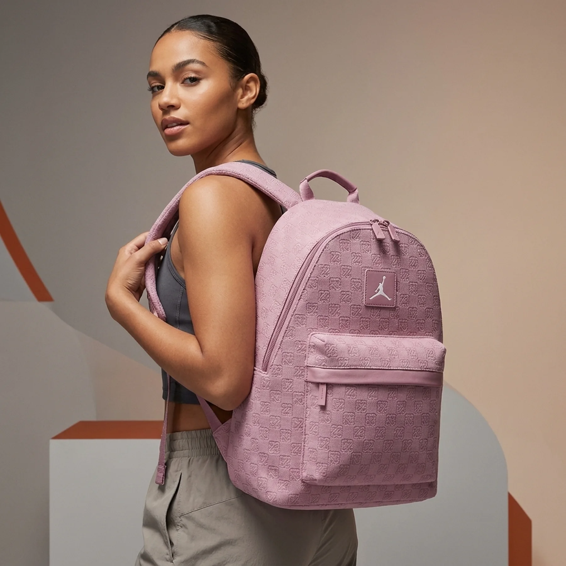 Jordan Monogram Pink Backpack 25L