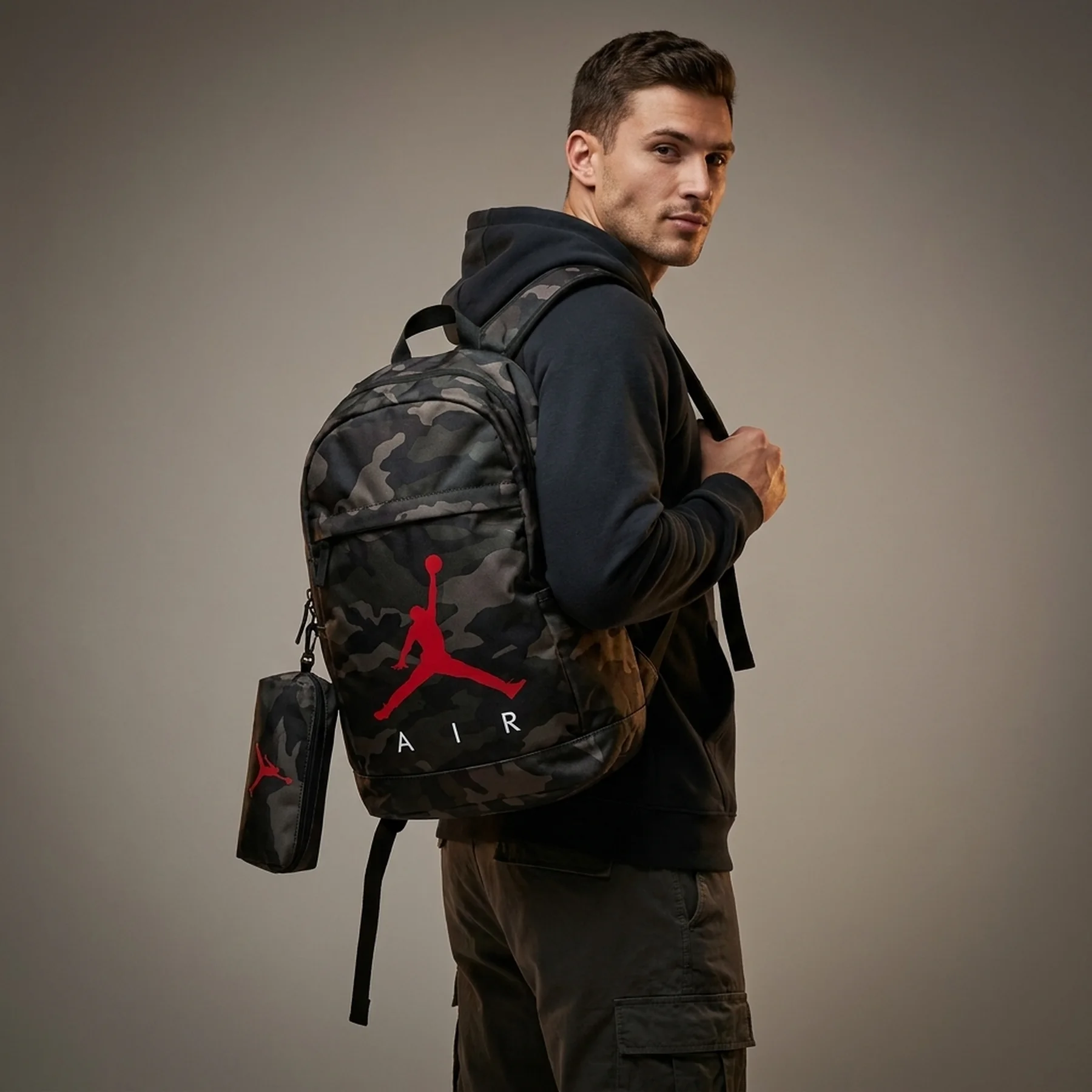 Рюкзак Jordan With Pencil Case Camo (9B0503-650)