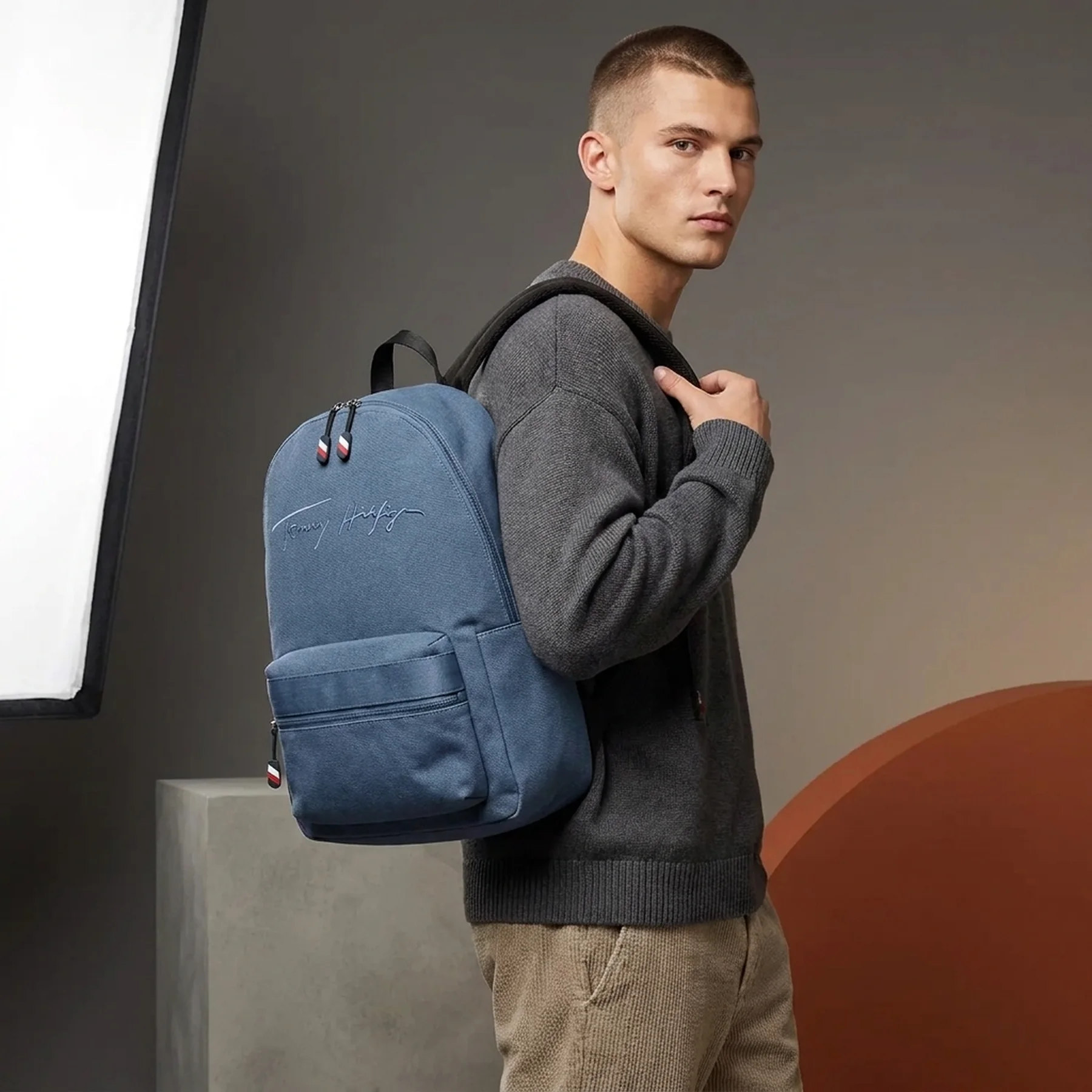 Рюкзак Tommy Hilfiger із логотипом 1159829796 (Синій One Size)