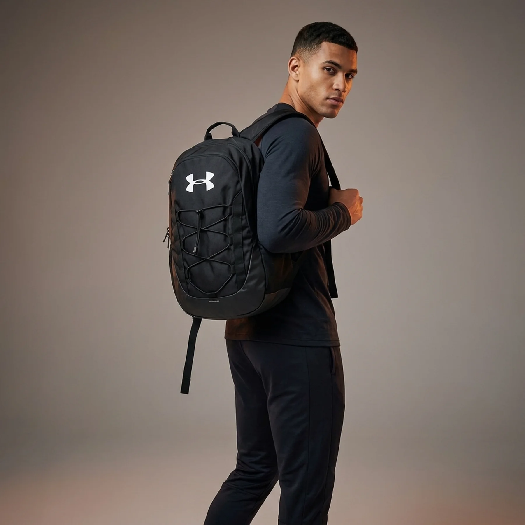 Рюкзак UA Hustle Sport Backpack 1364181-001 Under Armour OSFA Чорний
