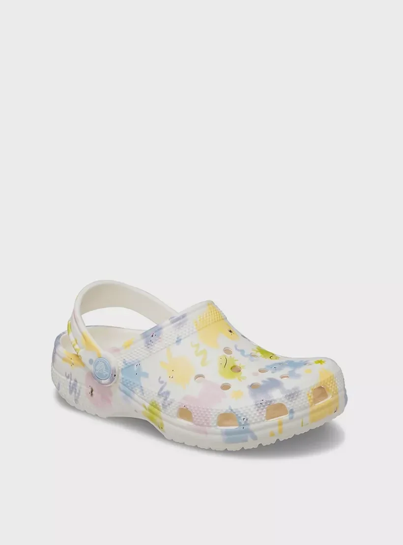 Сабо підліткові Classic Pastel Pets Clog K Chk 210995-0WV-Chalk CROCS J1 (32-33) Білий