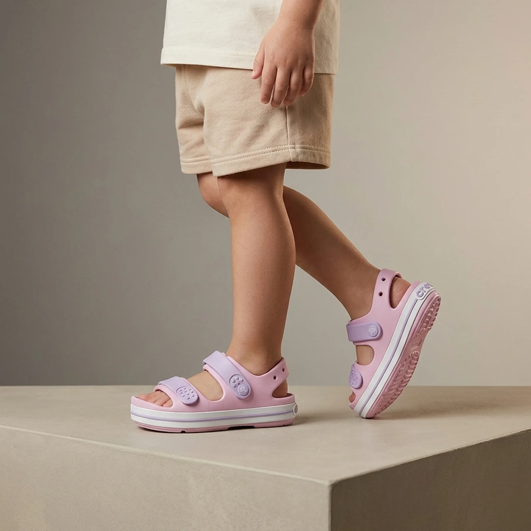 Сандалі дитячі Crocband Cruiser Sandal K Sdt 209423-84I-Ballerina/Lavender CROCS C11 (28-29) Бузковий