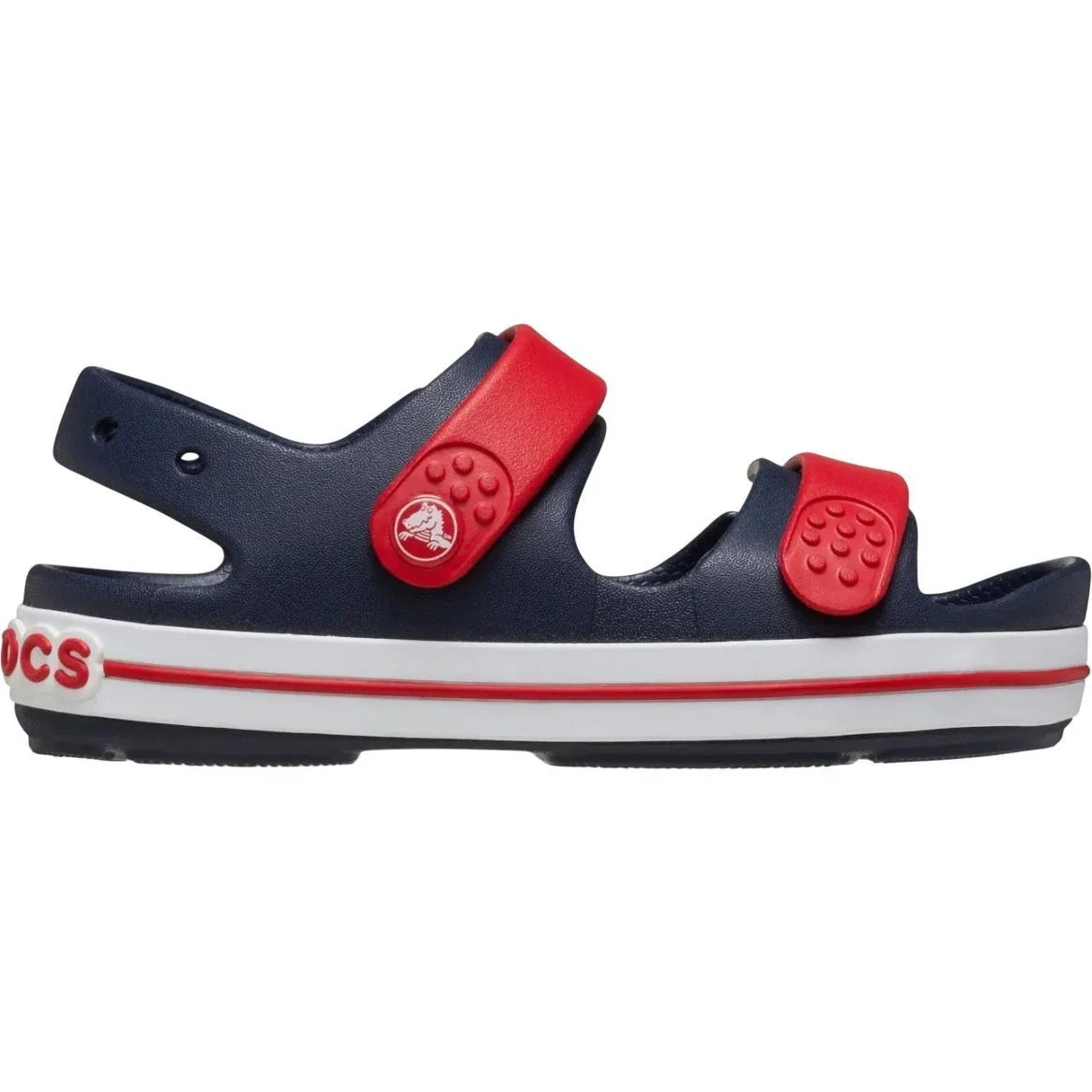 Сандалі дитячі Crocband Cruiser Sandal T Sdt 209424-4OT-Navy/Varsity Red CROCS C10 (27-28) Темно-синій