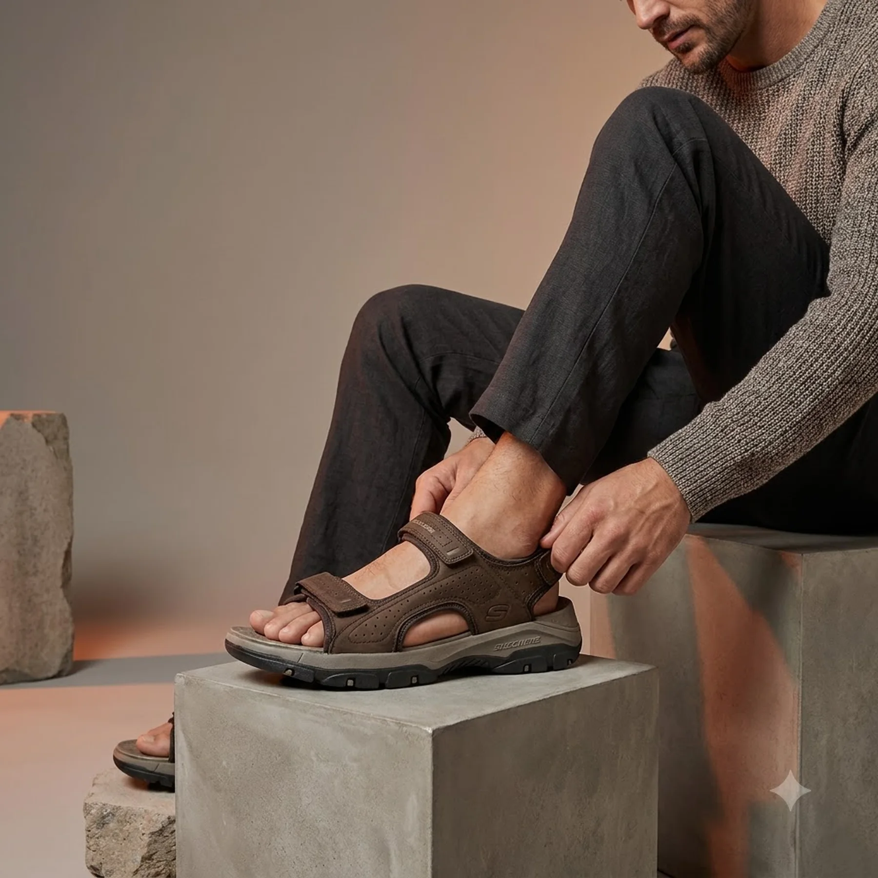 Сандалі Skechers Tresmen Garo Chocolate