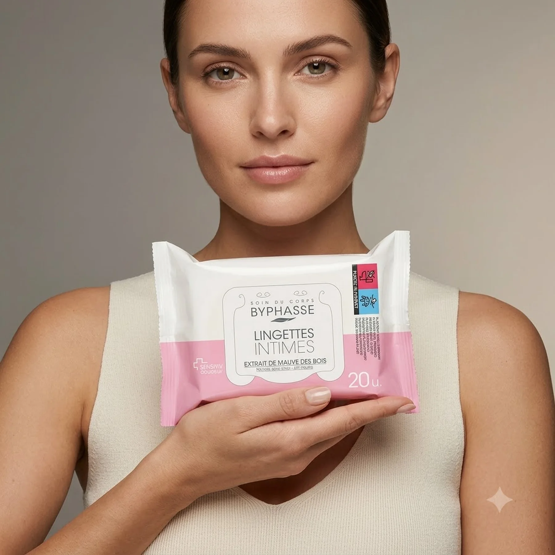Салфетки для интимной гигиены Byphasse Sensitiv Douceur Intimate Wipes 20 шт