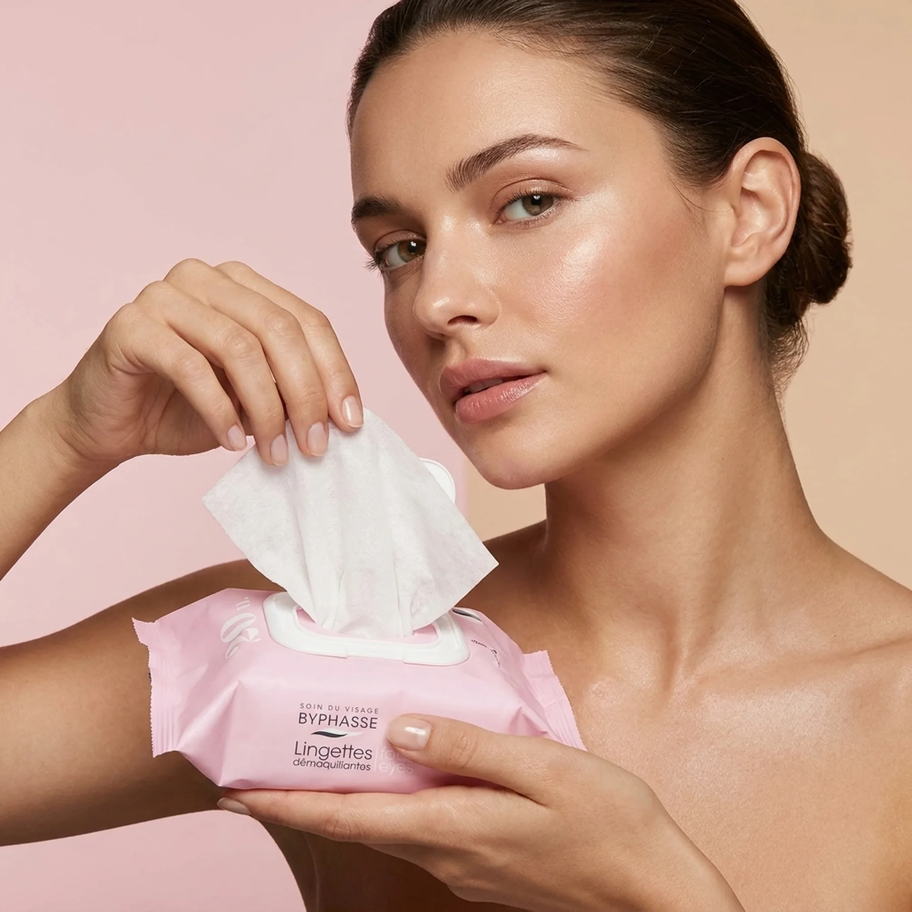 Салфетки очищающие Byphasse Make-up Remover Wipes Milk Proteins All Skin Types 20 шт