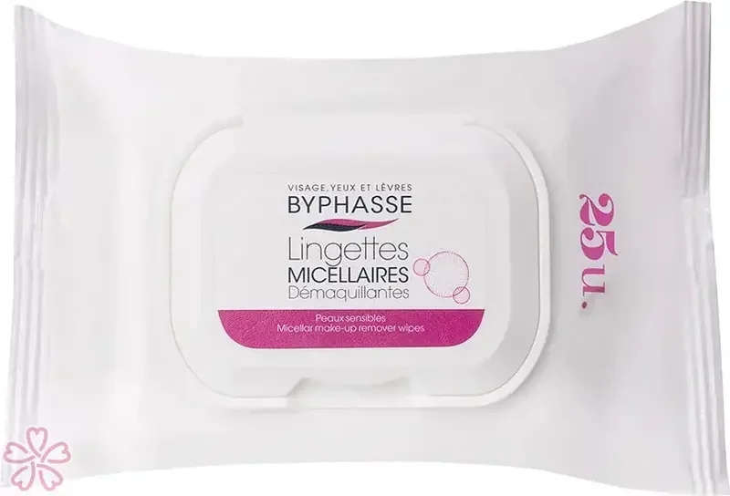 Салфетки очищающие Byphasse Make-up Remover Wipes Micellar Solution Sensitive Skin 25 шт.