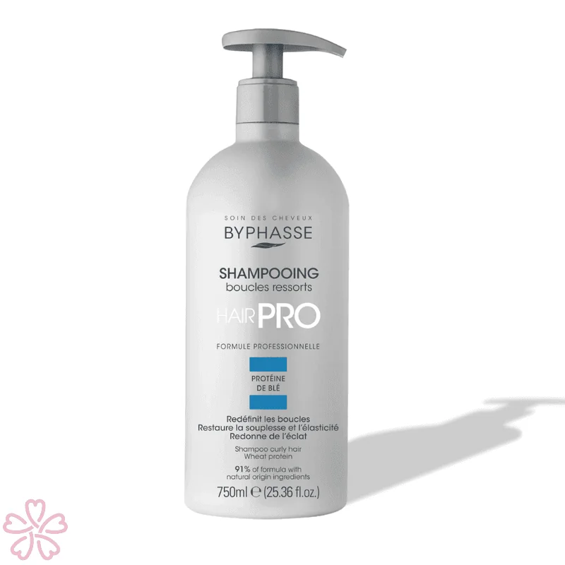 Шампунь для кудрявых волос Byphasse Hair Pro Shampoo Boucles Ressorts Curly Hair 750 мл