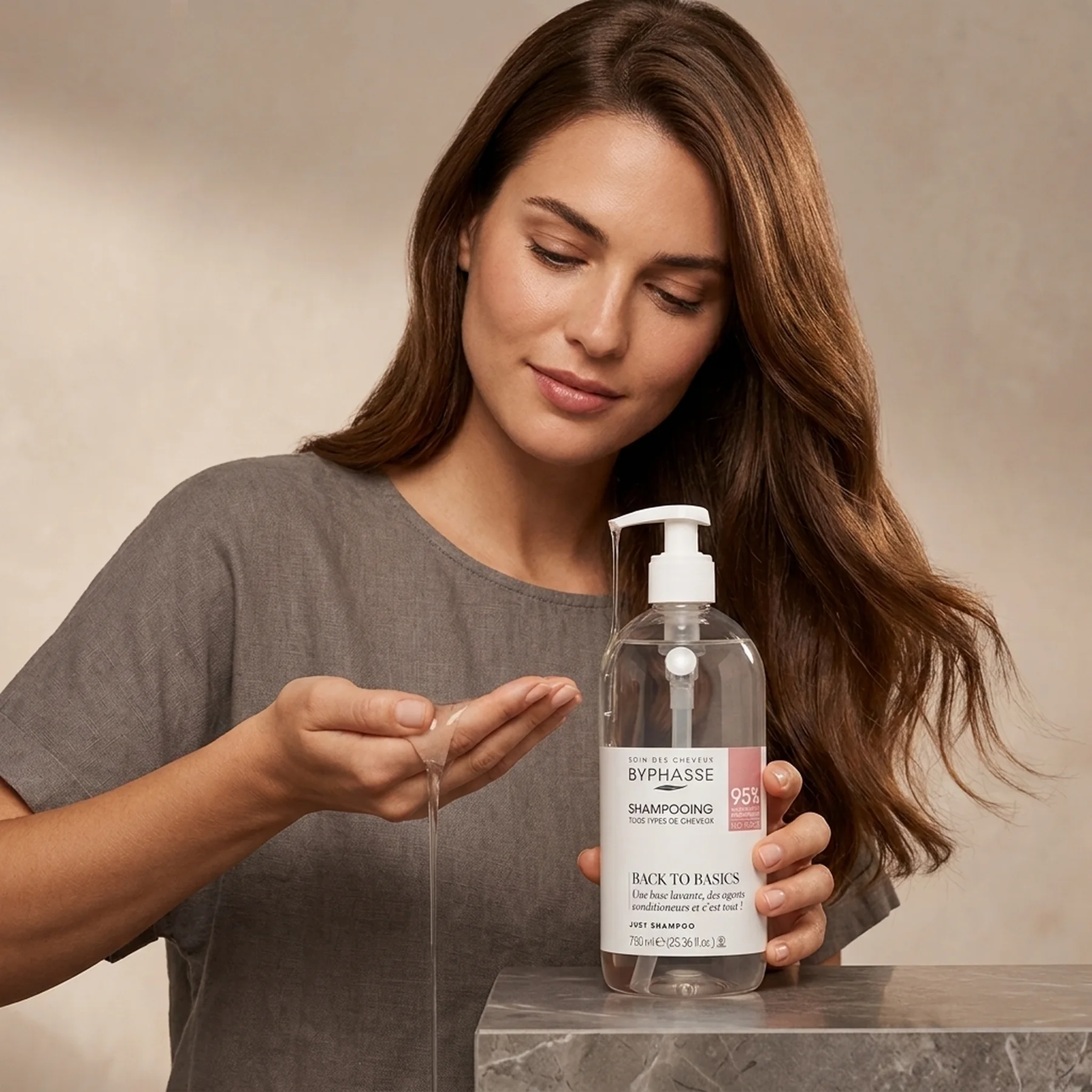 Шампунь для нормальных волос Byphasse Just Shampoo Back to Basics 750 мл