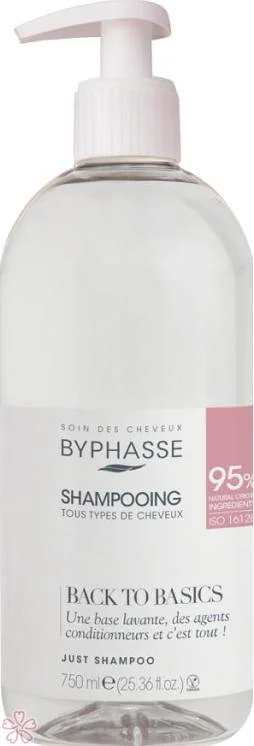 Шампунь для нормальных волос Byphasse Just Shampoo Back to Basics 750 мл