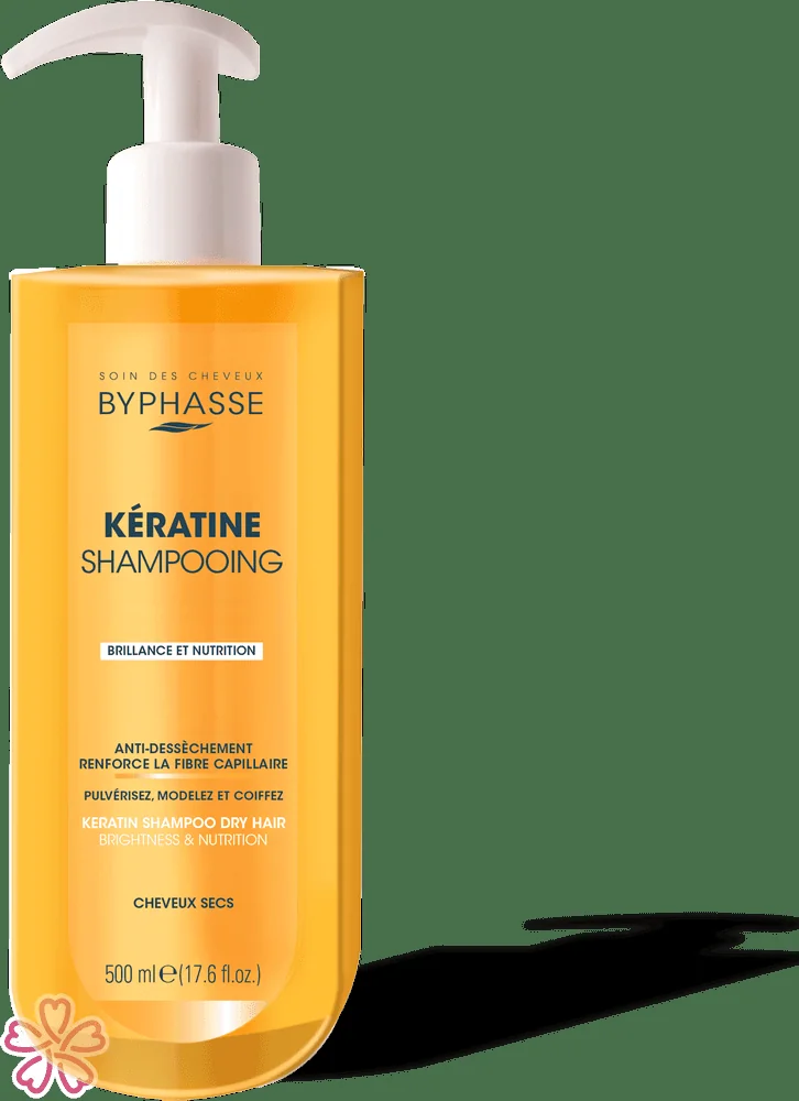 Шампунь для сухих волос Byphasse Keratine Shampoo 500 мл